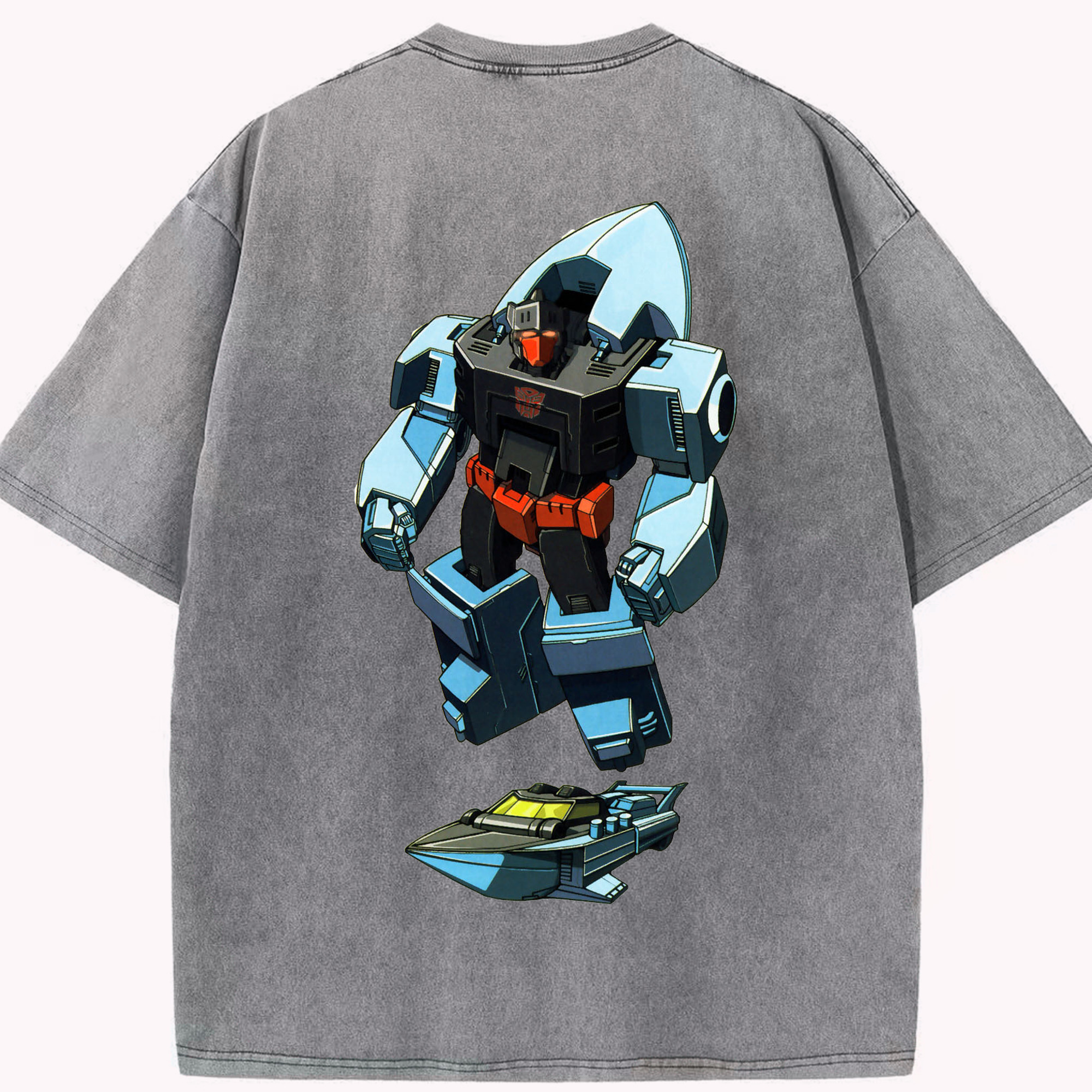 （画像用）  綿100% ヴィンテージ風 半袖Tシャツ（背面プリント）