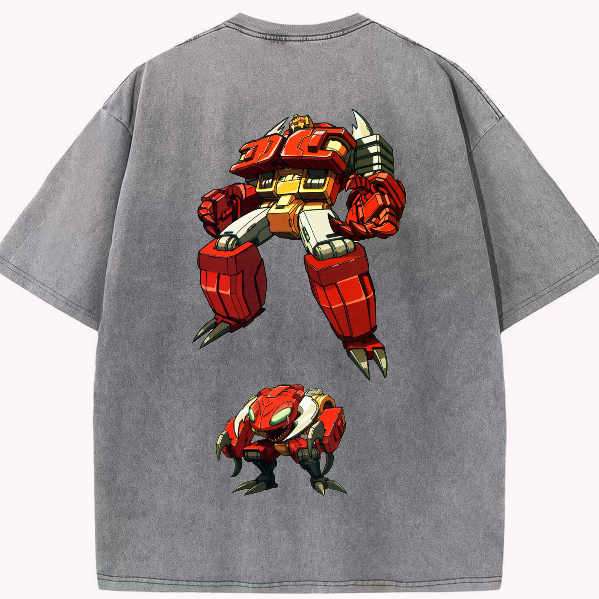 （画像用）  綿100% ヴィンテージ風 半袖Tシャツ（背面プリント）