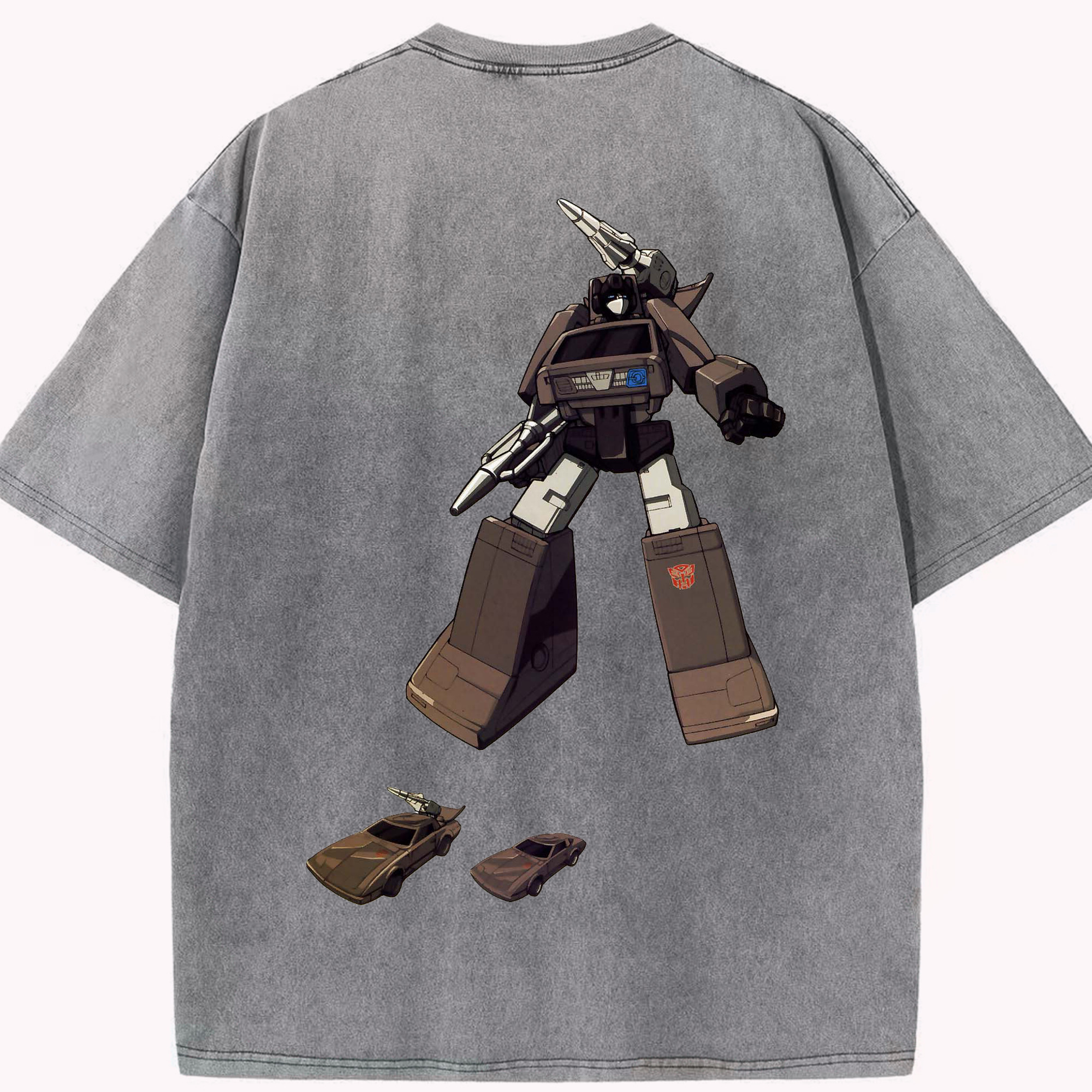 （画像用）  綿100% ヴィンテージ風 半袖Tシャツ（背面プリント）