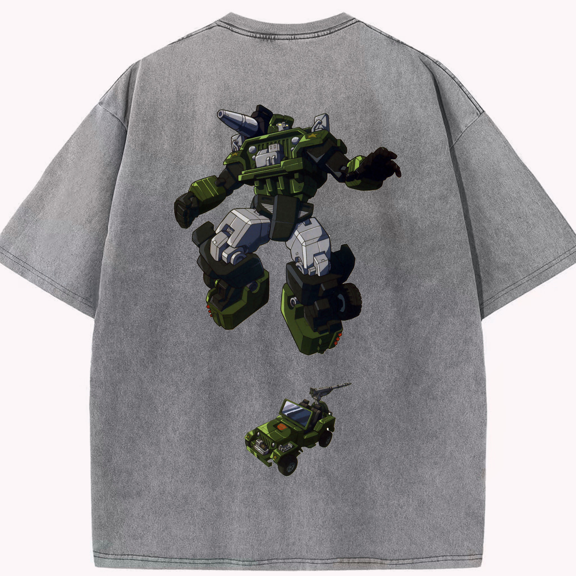 （画像用）  綿100% ヴィンテージ風 半袖Tシャツ（背面プリント）