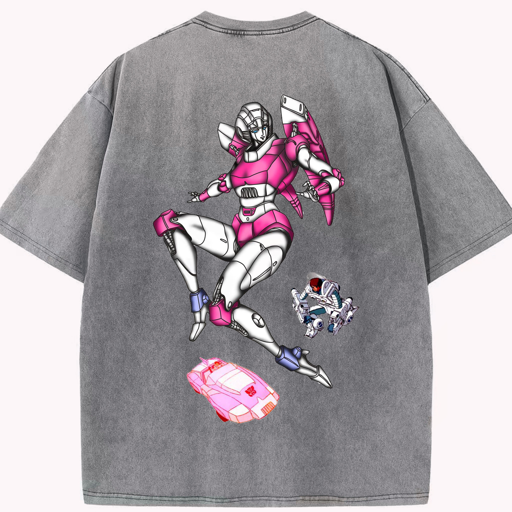 （画像用）  綿100% ヴィンテージ風 半袖Tシャツ（背面プリント）