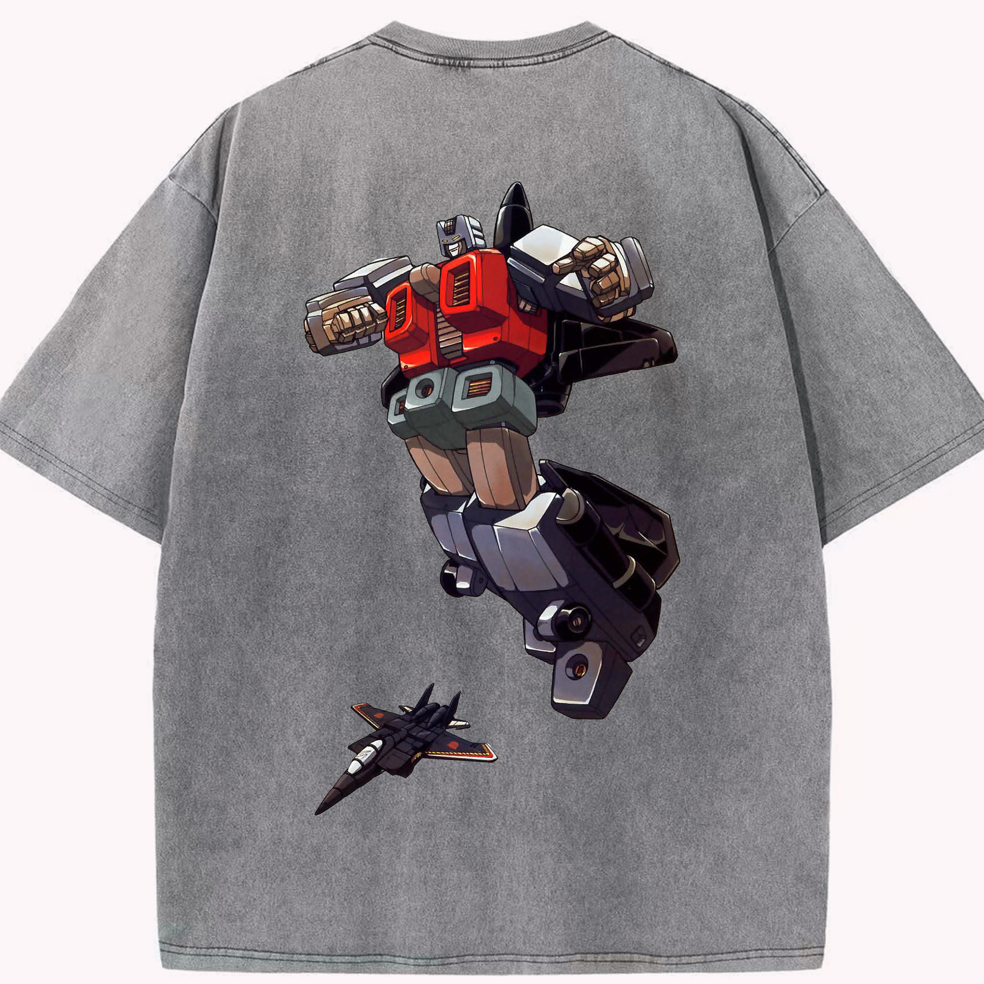 （画像用）  綿100% ヴィンテージ風 半袖Tシャツ（背面プリント）