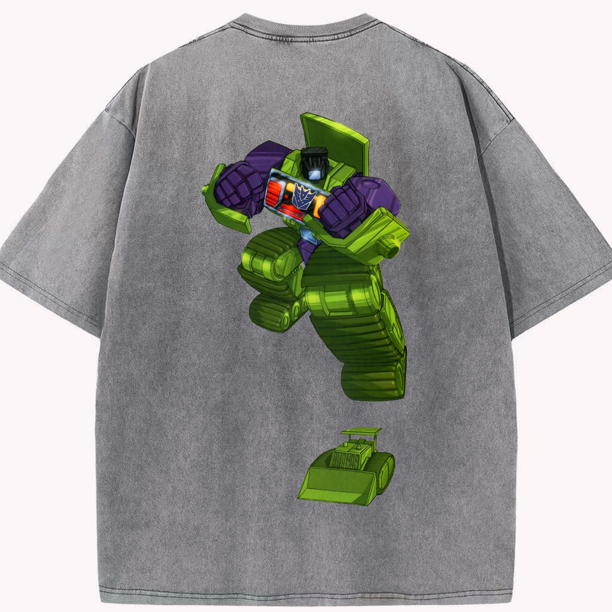 （画像用）  綿100% ヴィンテージ風 半袖Tシャツ（背面プリント）