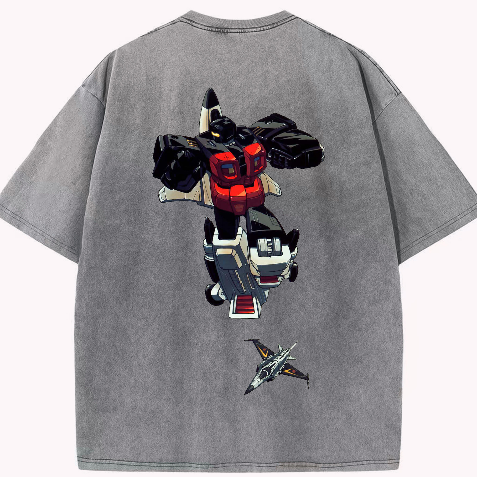 （画像用）  綿100% ヴィンテージ風 半袖Tシャツ（背面プリント）
