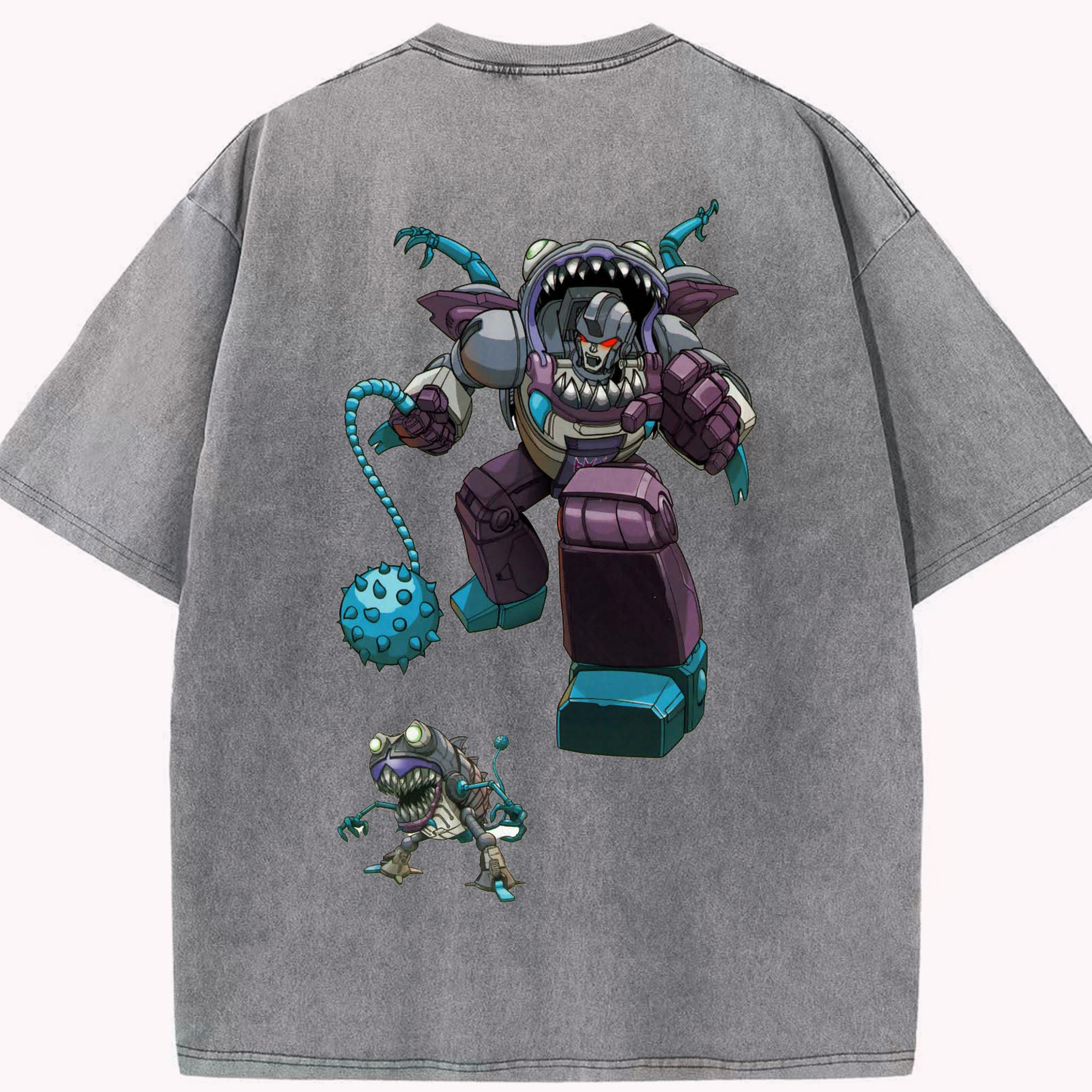 （画像用）  綿100% ヴィンテージ風 半袖Tシャツ（背面プリント）