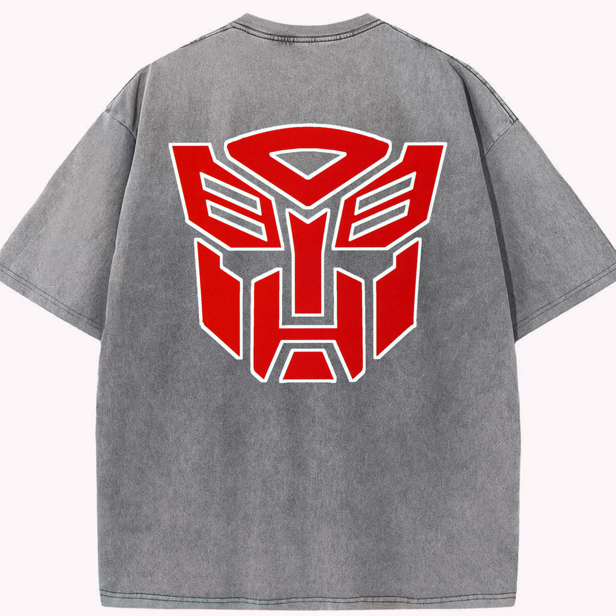 （画像用）  綿100% ヴィンテージ風 半袖Tシャツ（背面プリント）