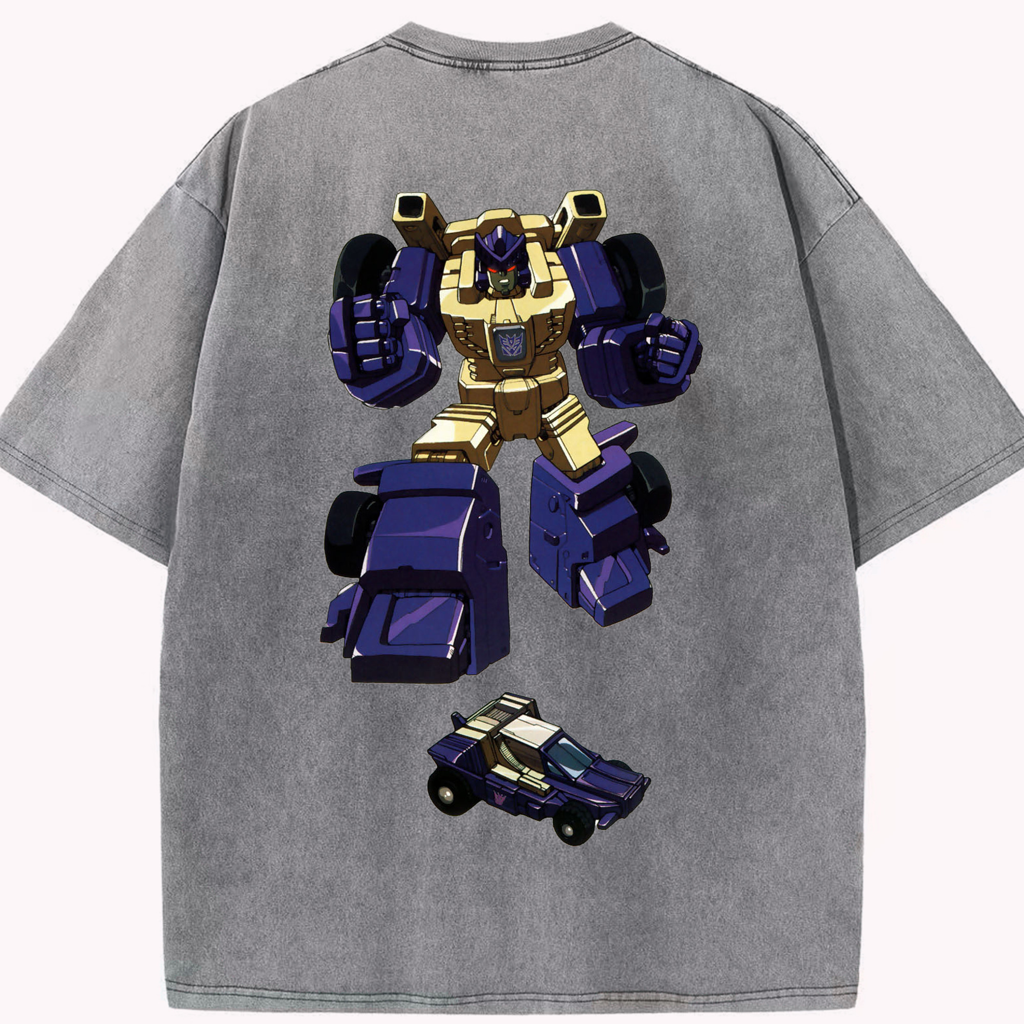 （画像用）  綿100% ヴィンテージ風 半袖Tシャツ（背面プリント）