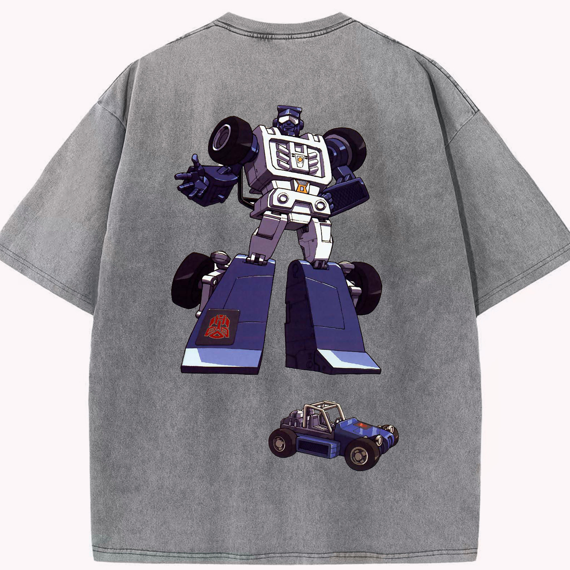 （画像用）  綿100% ヴィンテージ風 半袖Tシャツ（背面プリント）