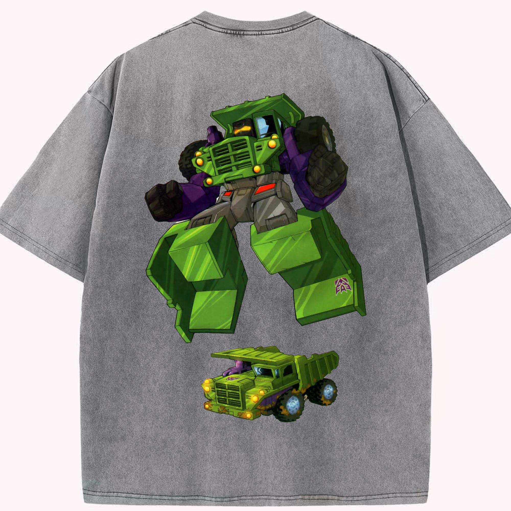 （画像用）  綿100% ヴィンテージ風 半袖Tシャツ（背面プリント）