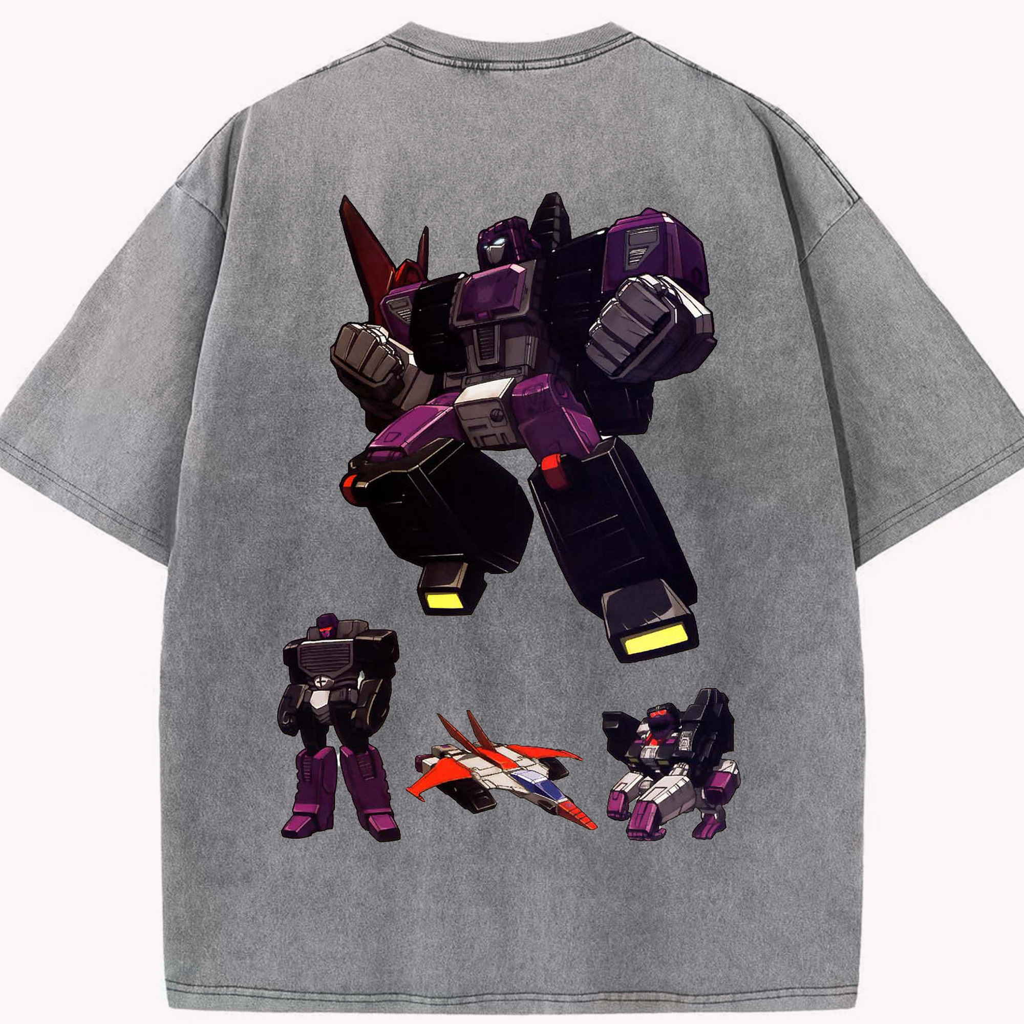 （画像用）  綿100% ヴィンテージ風 半袖Tシャツ（背面プリント）