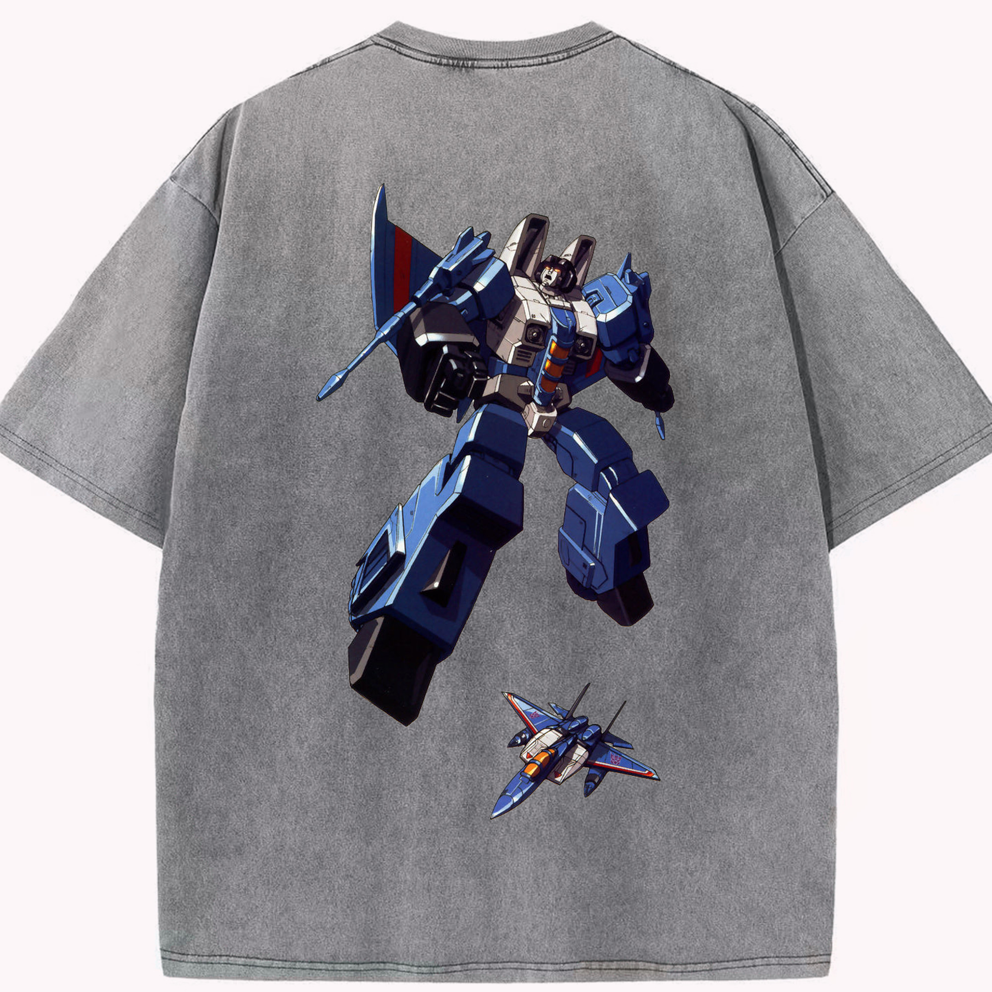 （画像用）  綿100% ヴィンテージ風 半袖Tシャツ（背面プリント）