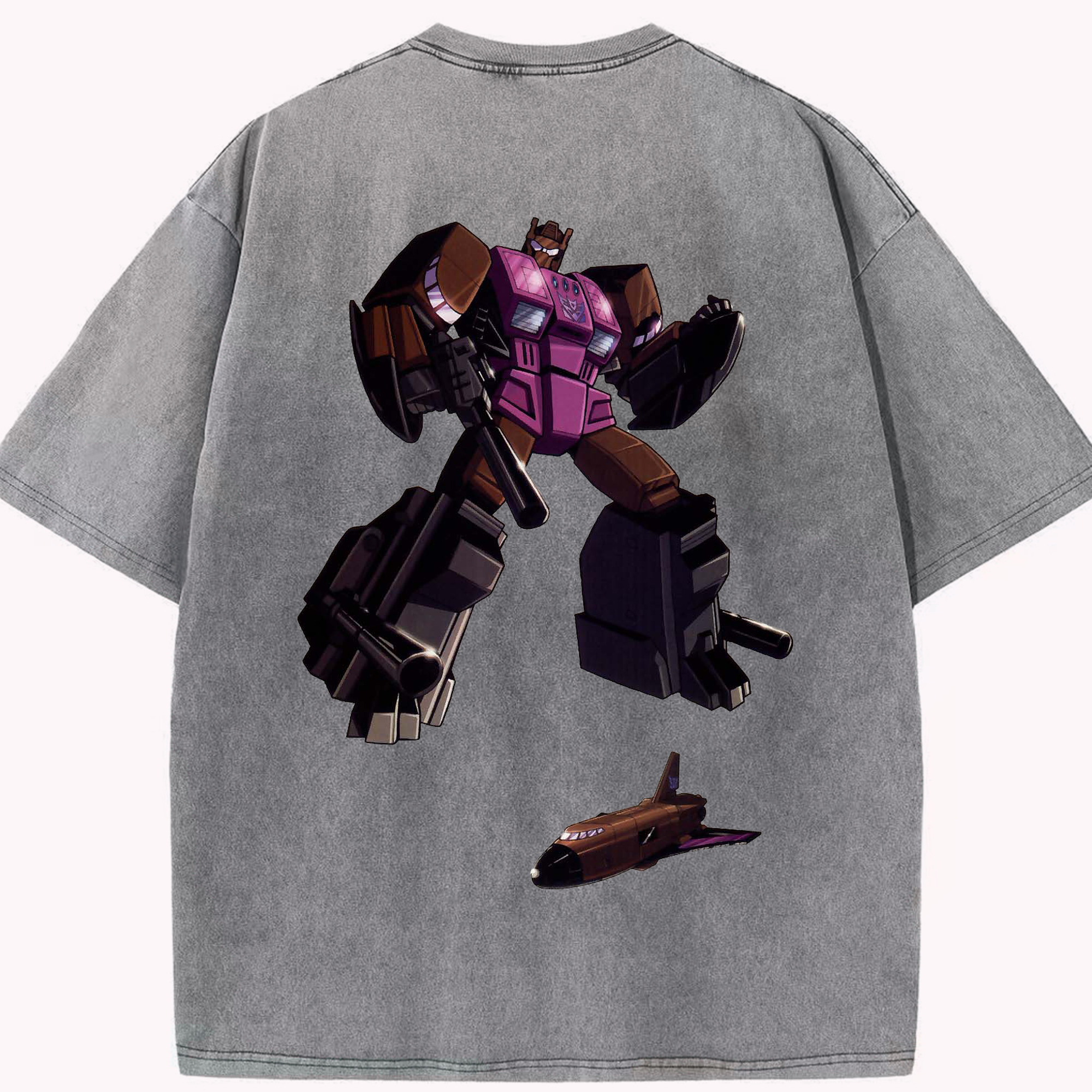 （画像用）  綿100% ヴィンテージ風 半袖Tシャツ（背面プリント）
