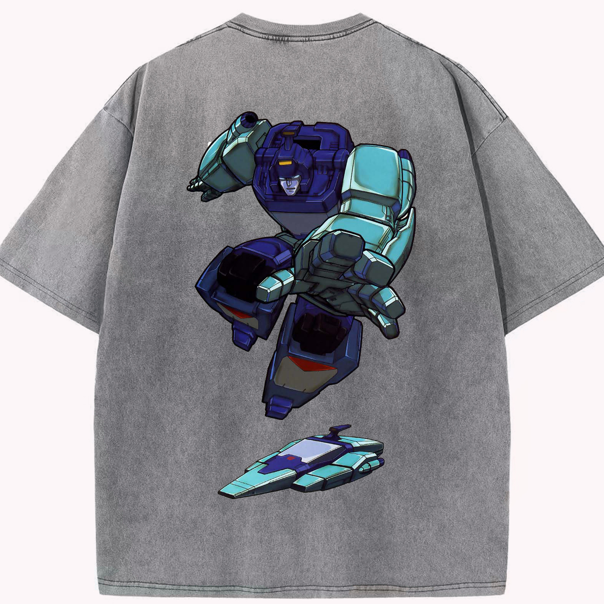 （画像用）  綿100% ヴィンテージ風 半袖Tシャツ（背面プリント）