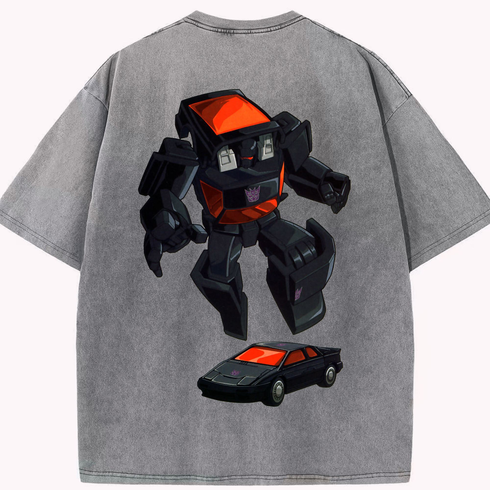 （画像用）  綿100% ヴィンテージ風 半袖Tシャツ（背面プリント）
