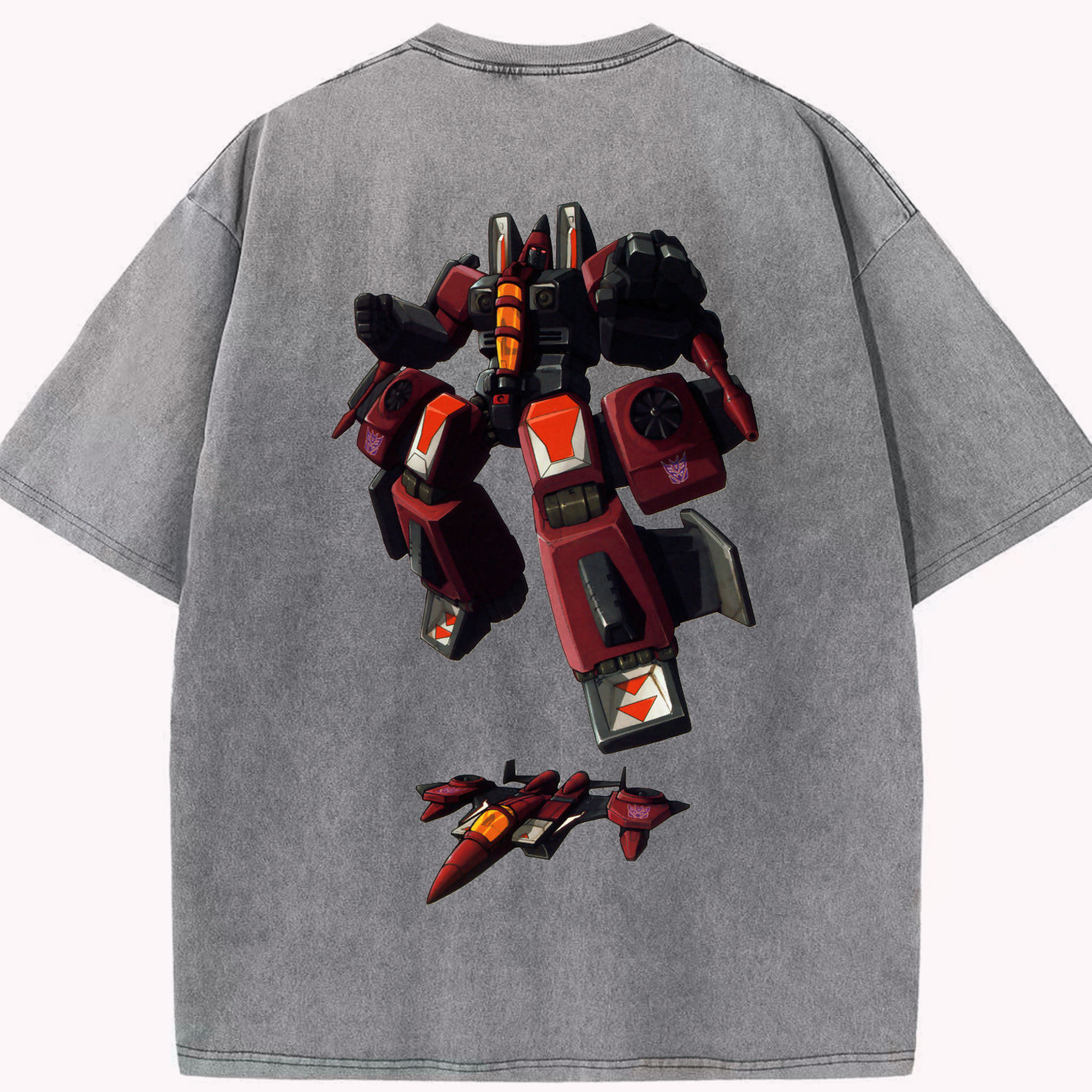 （画像用）  綿100% ヴィンテージ風 半袖Tシャツ（背面プリント）