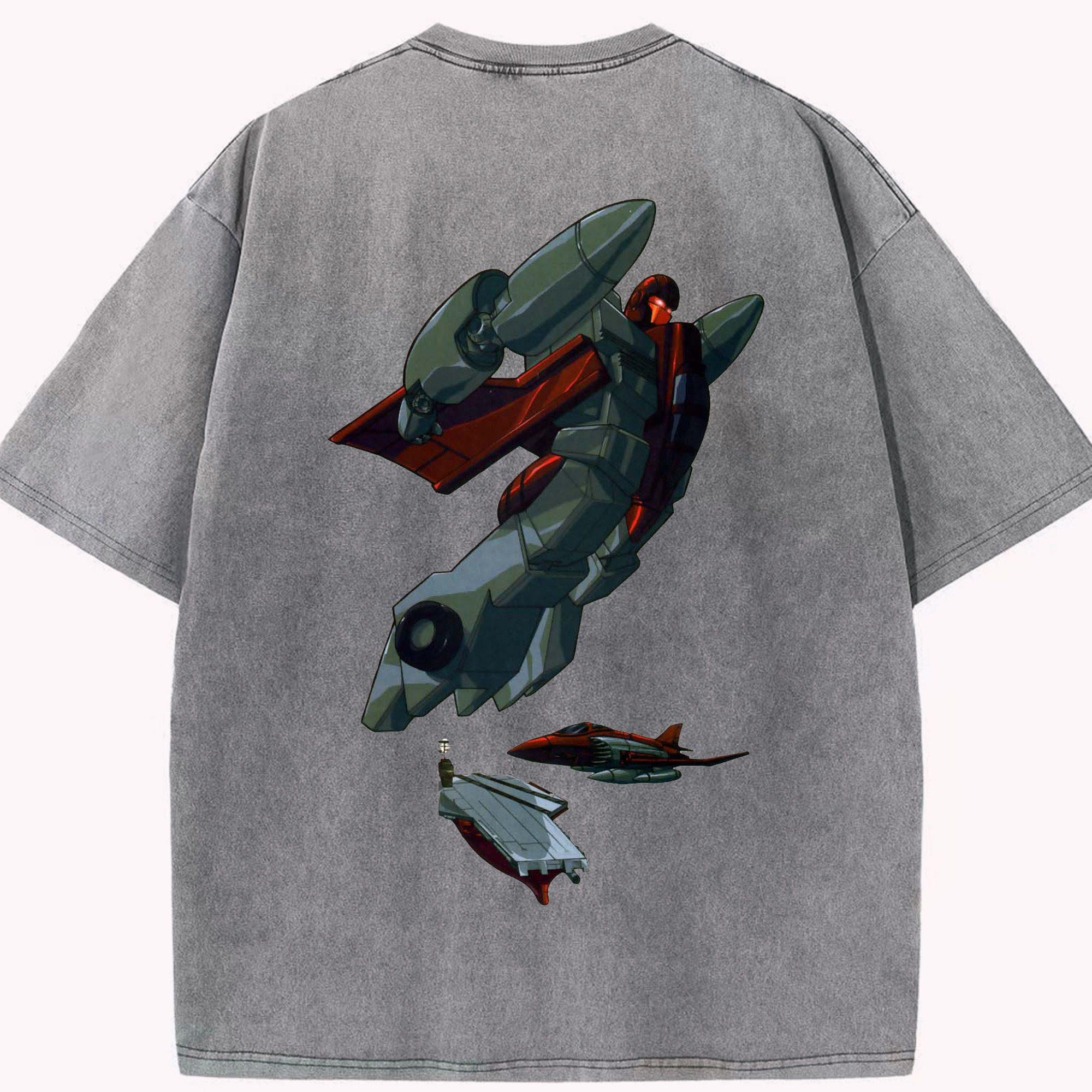 （画像用）  綿100% ヴィンテージ風 半袖Tシャツ（背面プリント）