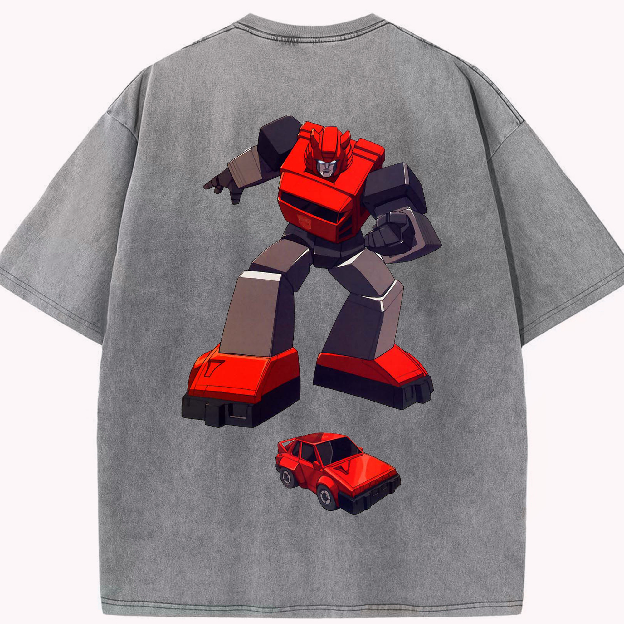 （画像用）  綿100% ヴィンテージ風 半袖Tシャツ（背面プリント）