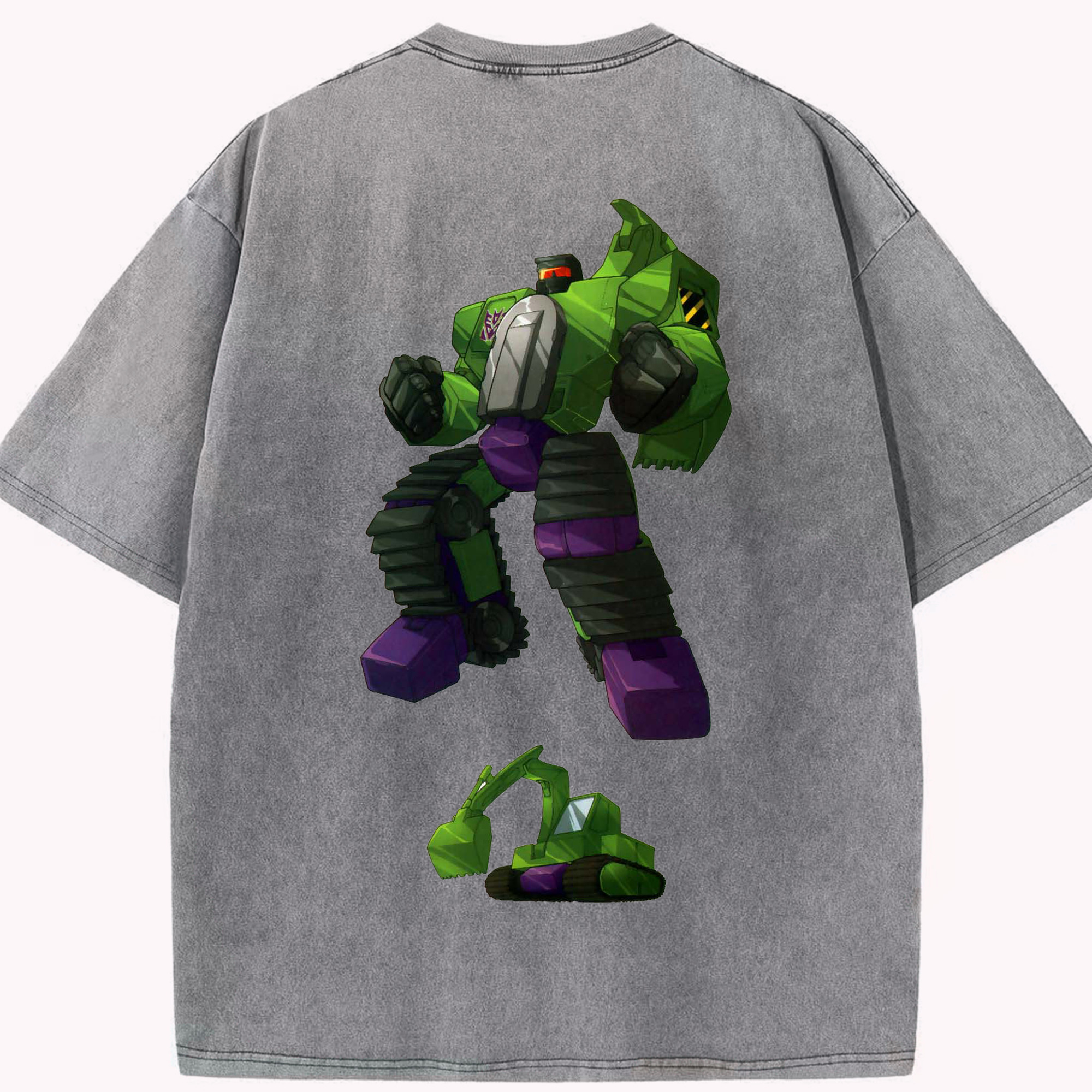 （画像用）  綿100% ヴィンテージ風 半袖Tシャツ（背面プリント）