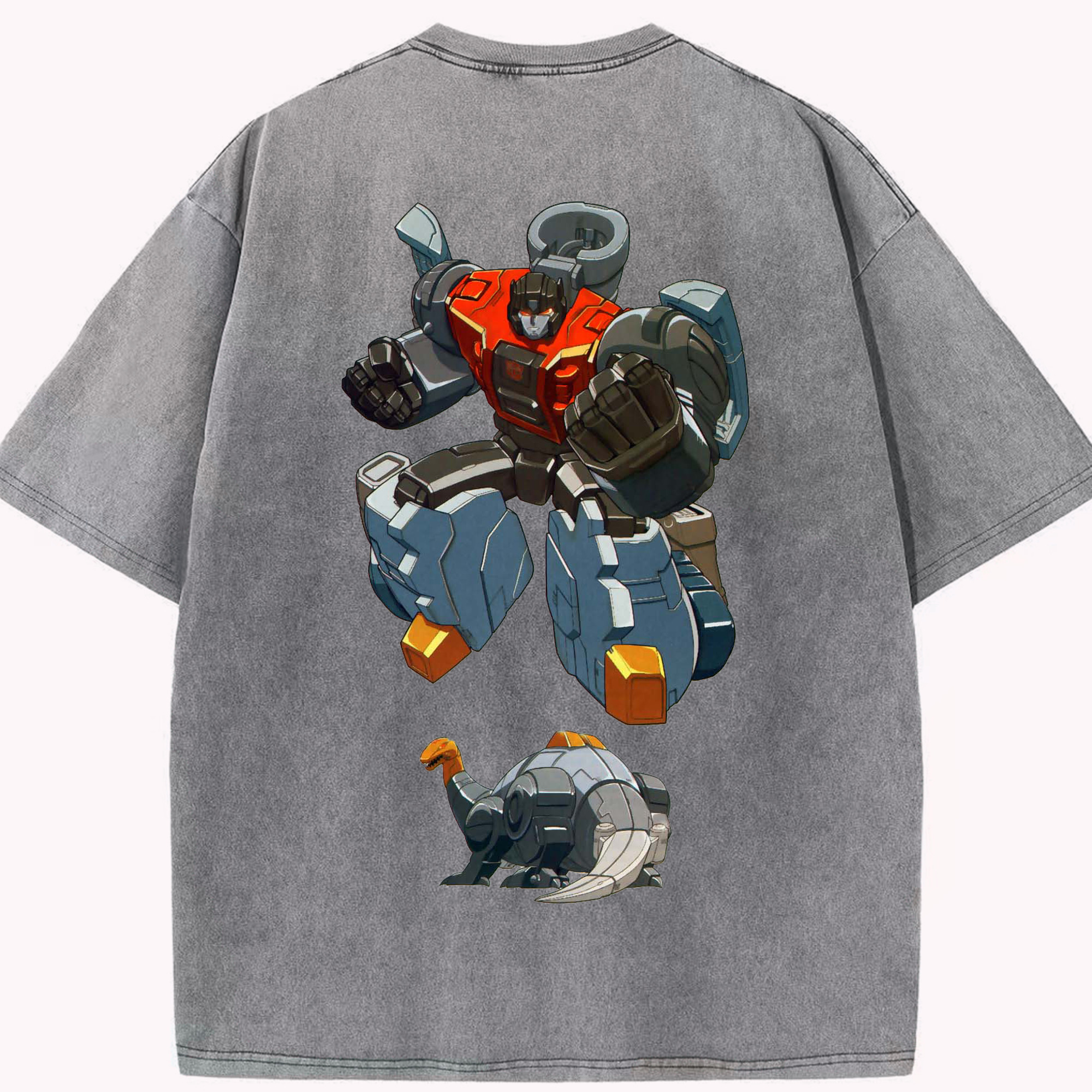 （画像用）  綿100% ヴィンテージ風 半袖Tシャツ（背面プリント）