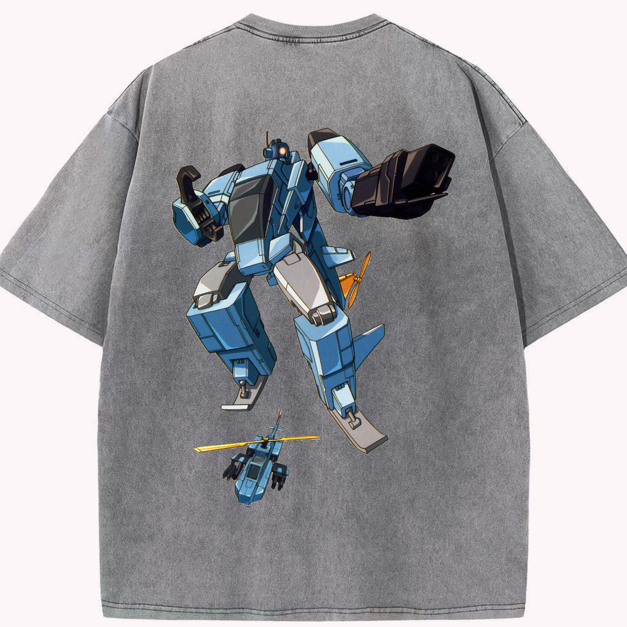 （画像用）  綿100% ヴィンテージ風 半袖Tシャツ（背面プリント）