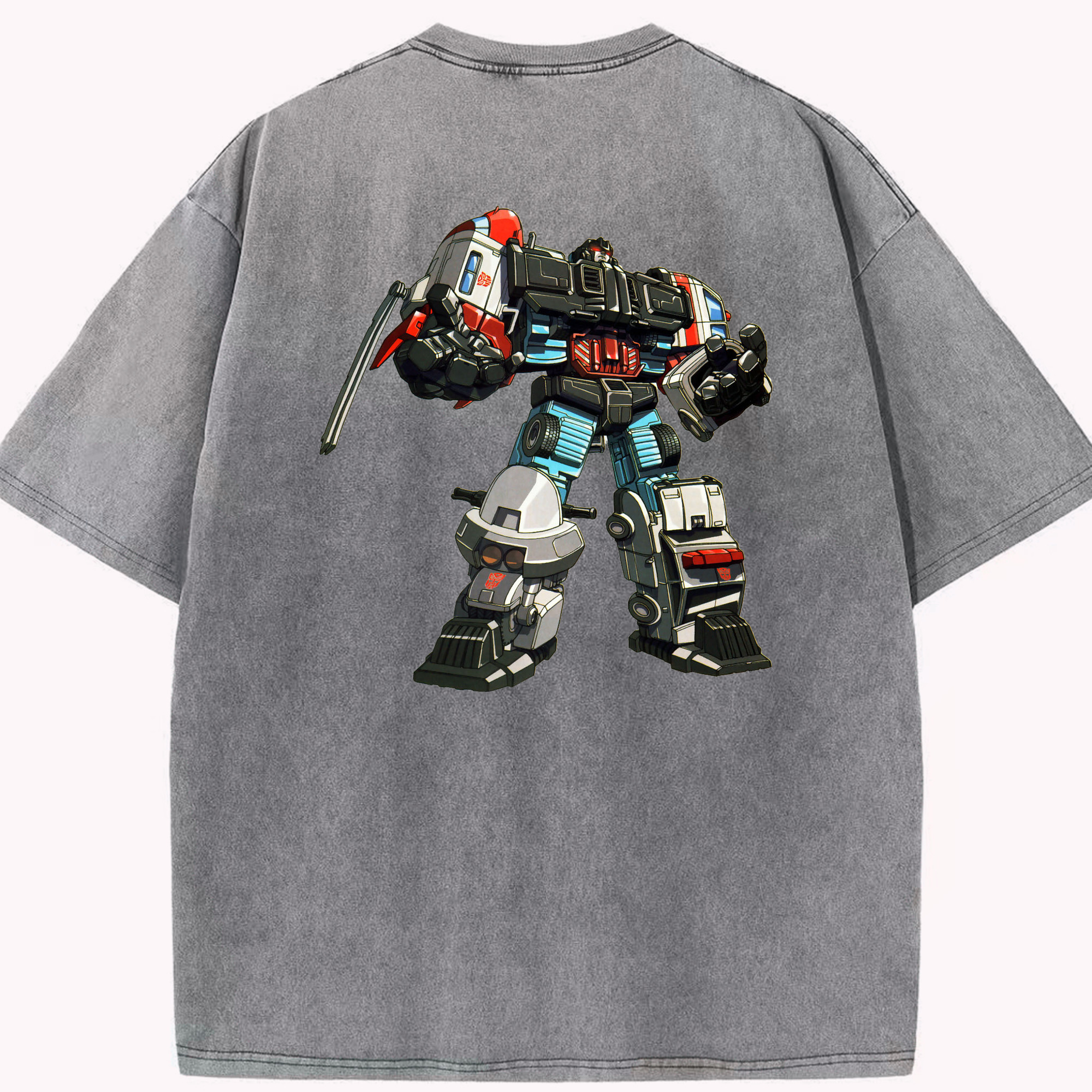 （画像用）  綿100% ヴィンテージ風 半袖Tシャツ（背面プリント）