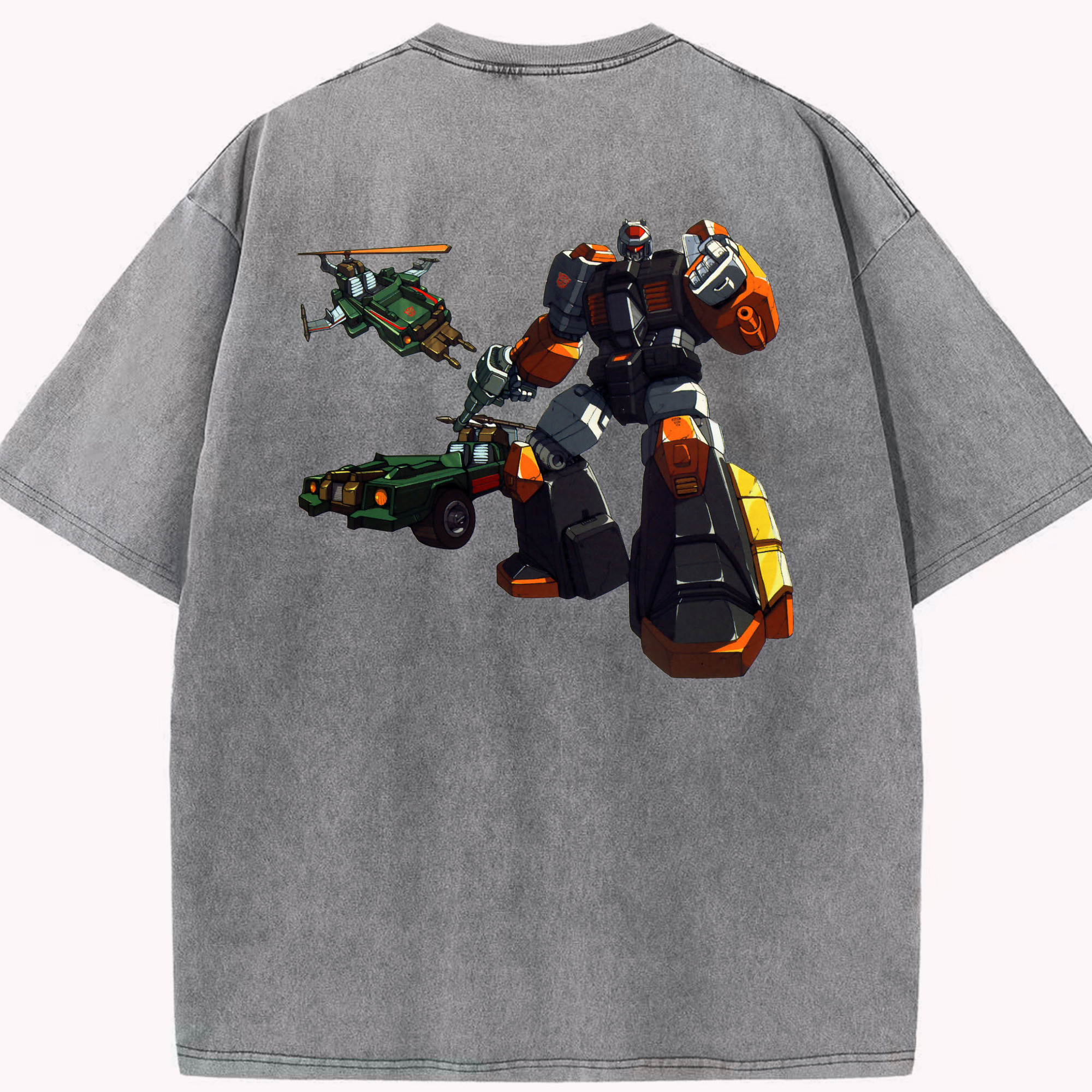 （画像用）  綿100% ヴィンテージ風 半袖Tシャツ（背面プリント）