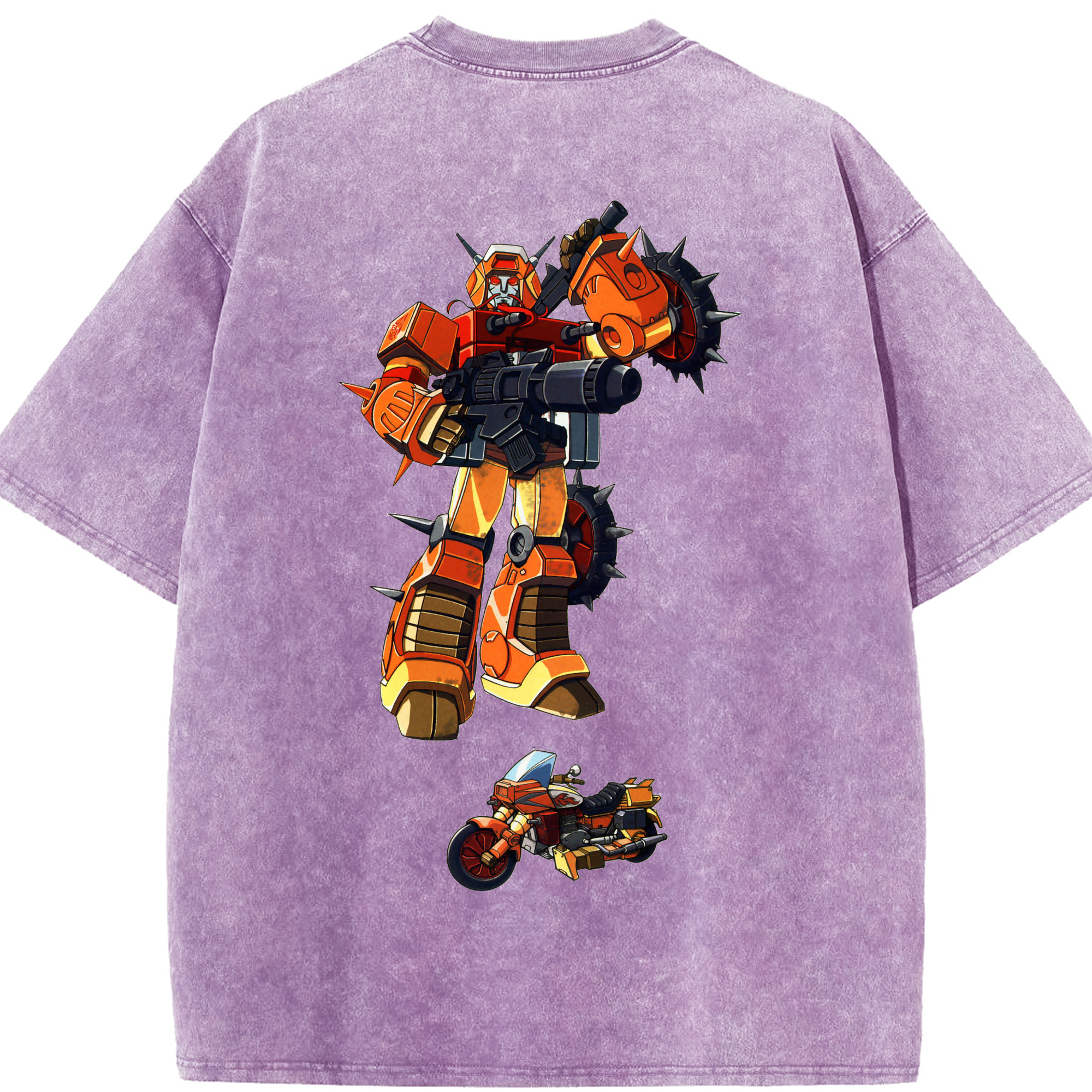 （画像用）  綿100% ヴィンテージ風 半袖Tシャツ（背面プリント）
