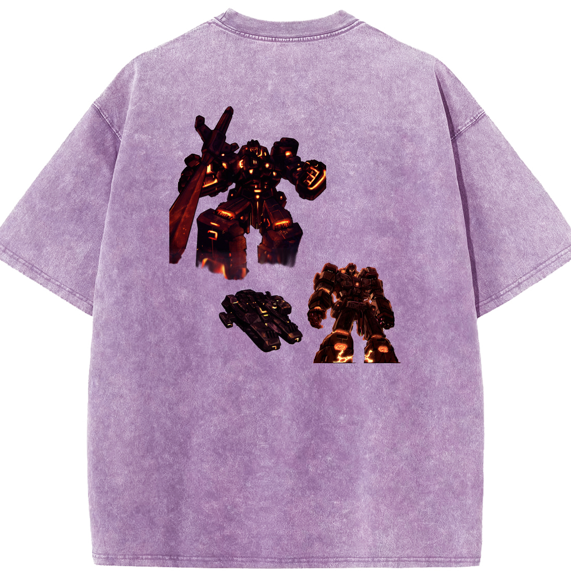 （画像用）  綿100% ヴィンテージ風 半袖Tシャツ（背面プリント）