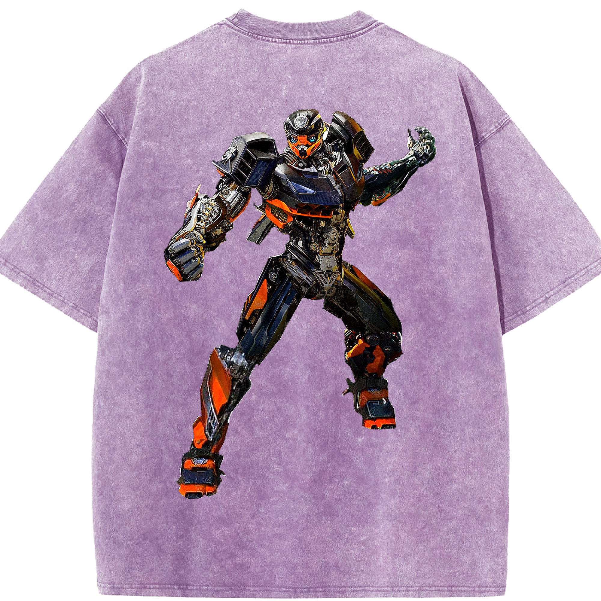 （画像用）  綿100% ヴィンテージ風 半袖Tシャツ（背面プリント）