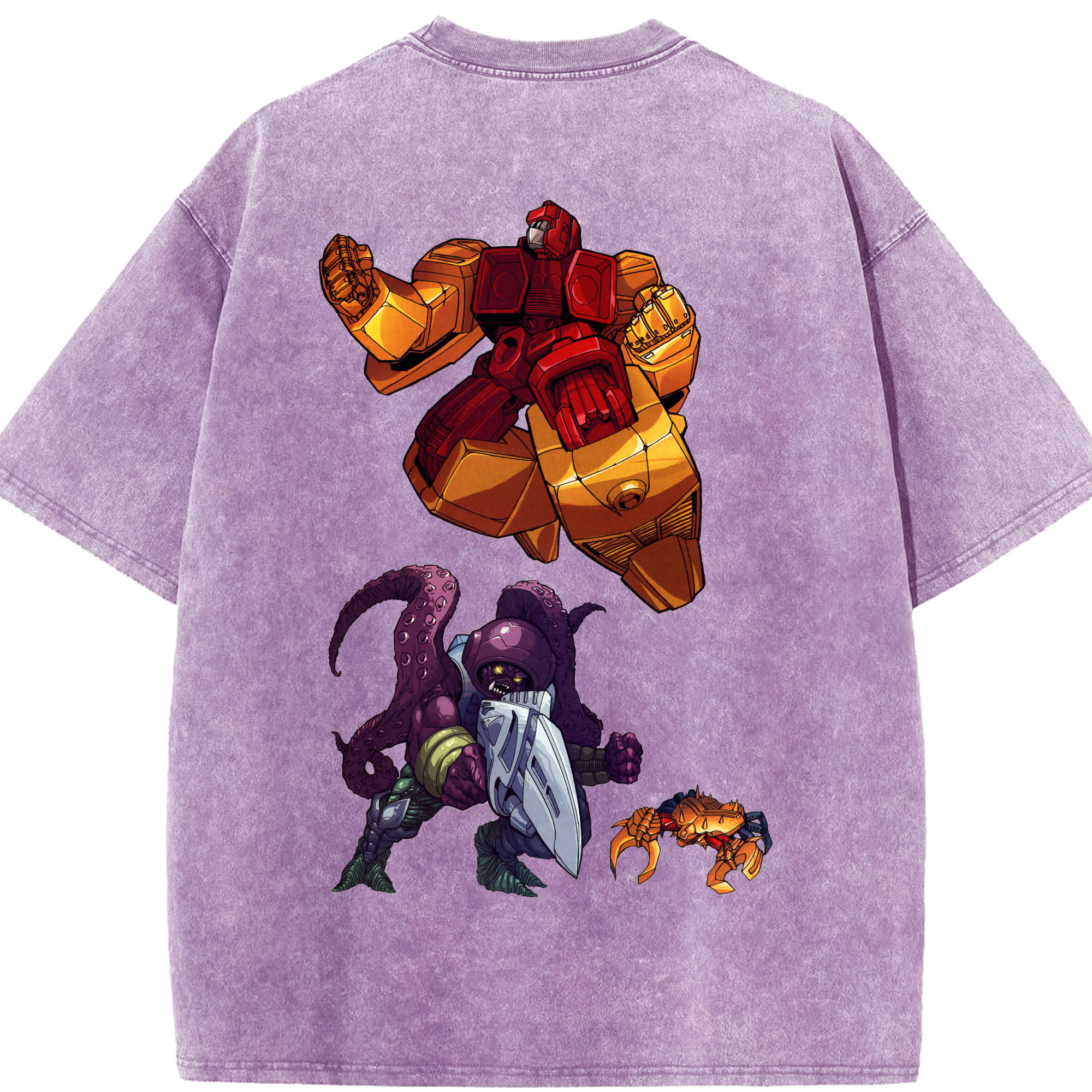 （画像用）  綿100% ヴィンテージ風 半袖Tシャツ（背面プリント）