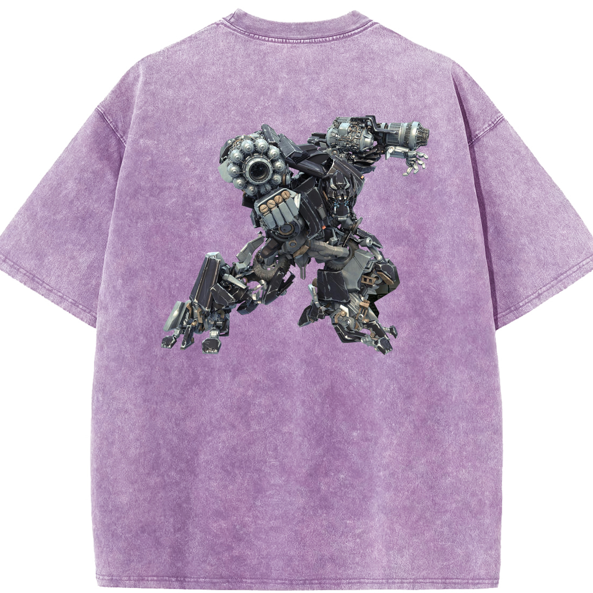 （画像用）  綿100% ヴィンテージ風 半袖Tシャツ（背面プリント）
