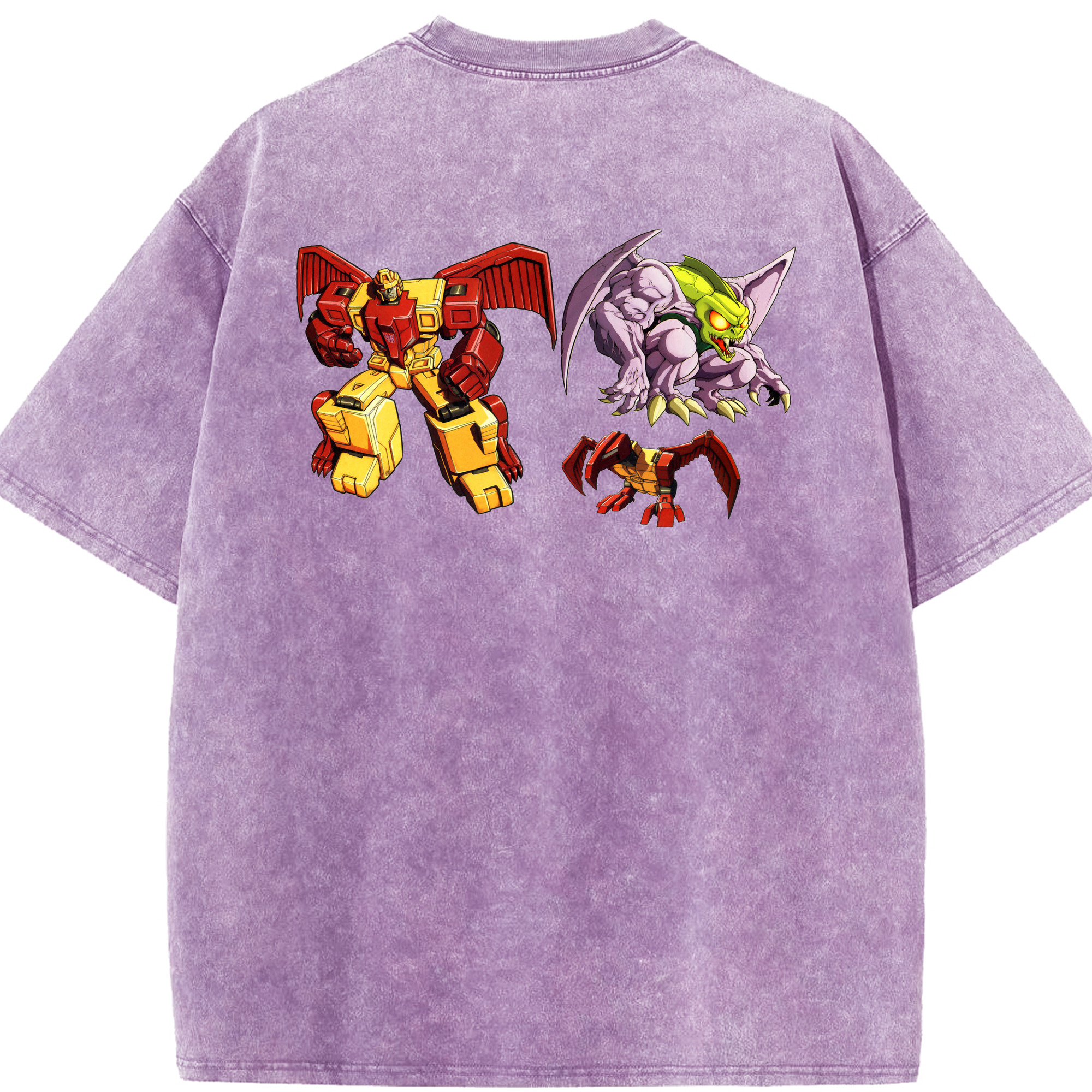 （画像用）  綿100% ヴィンテージ風 半袖Tシャツ（背面プリント）