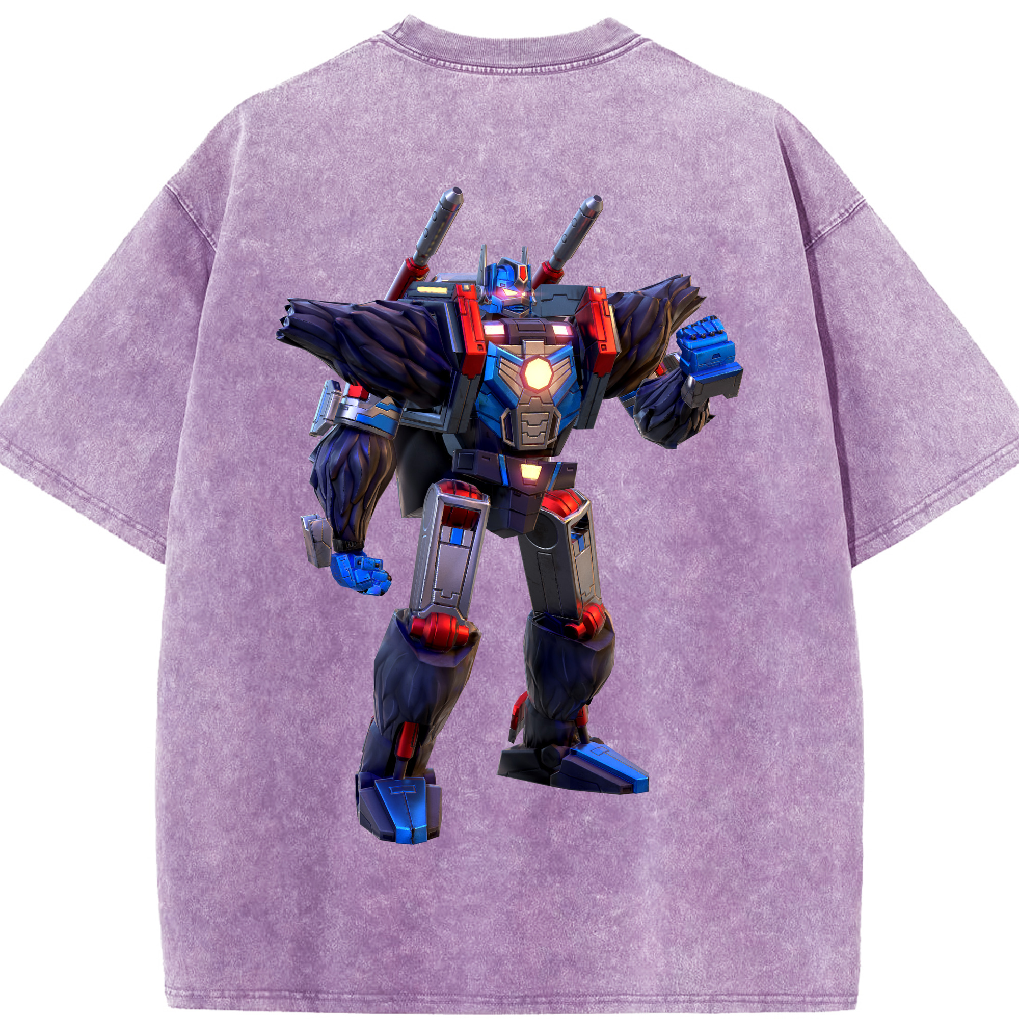 （画像用）  綿100% ヴィンテージ風 半袖Tシャツ（背面プリント）