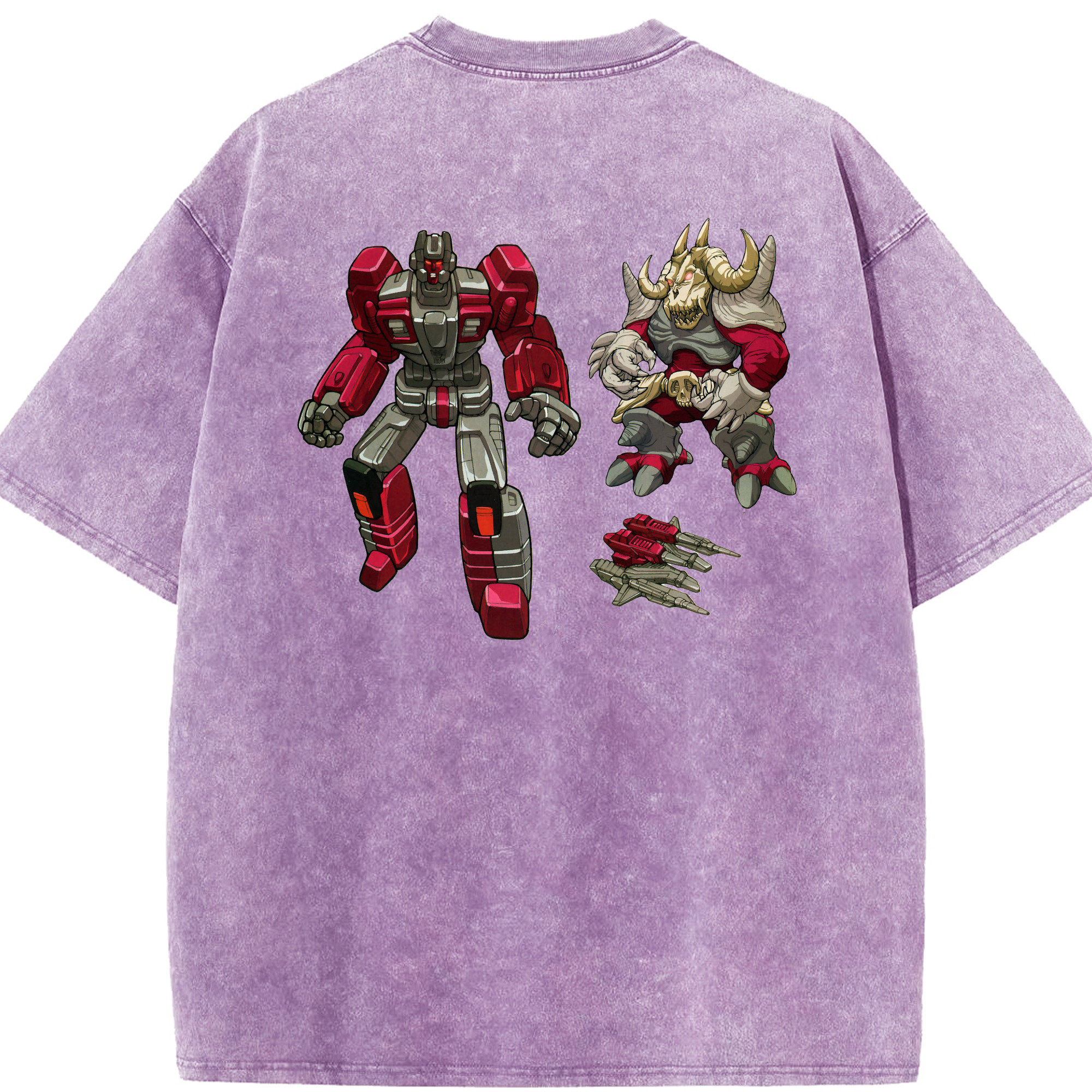 （画像用）  綿100% ヴィンテージ風 半袖Tシャツ（背面プリント）