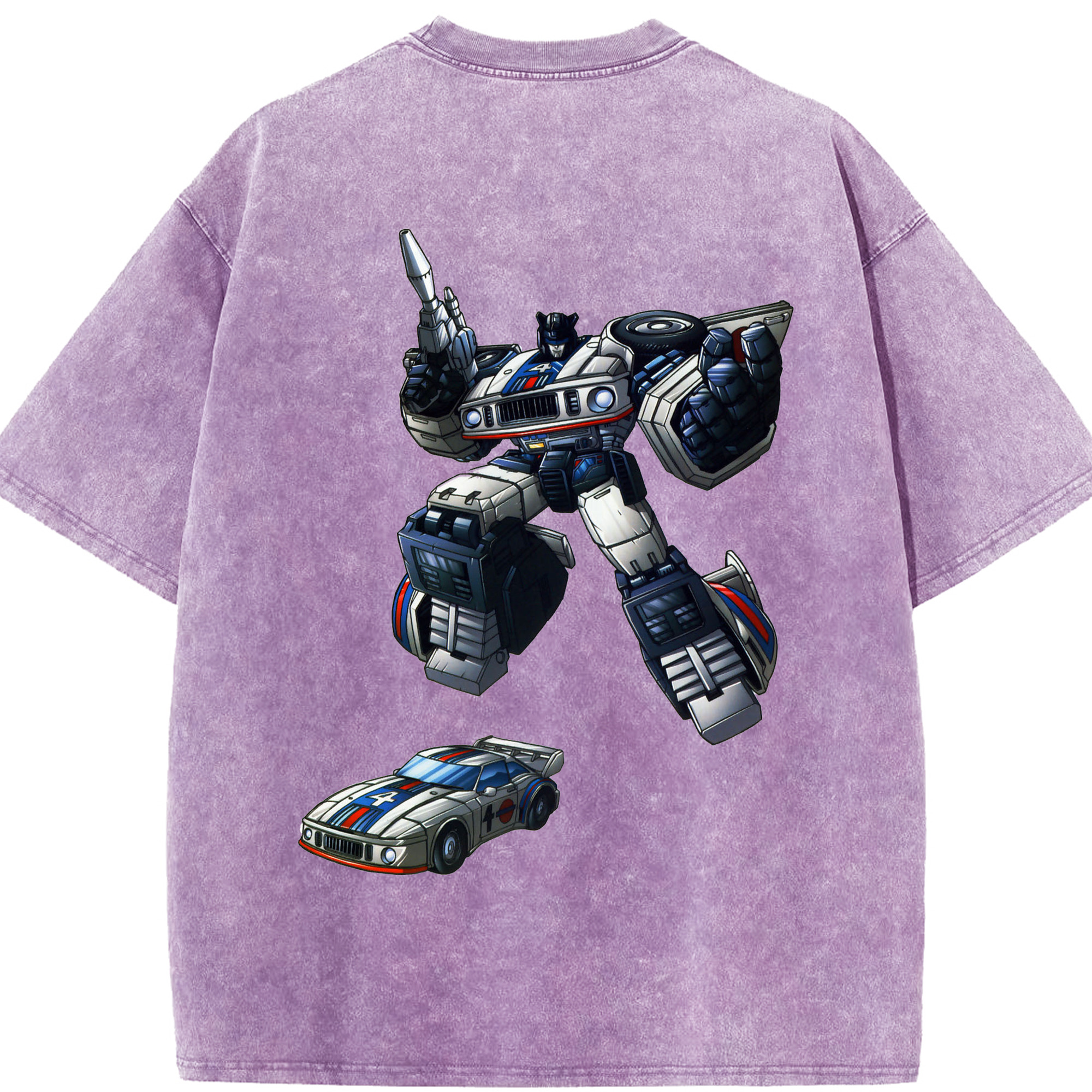 （画像用）  綿100% ヴィンテージ風 半袖Tシャツ（背面プリント）