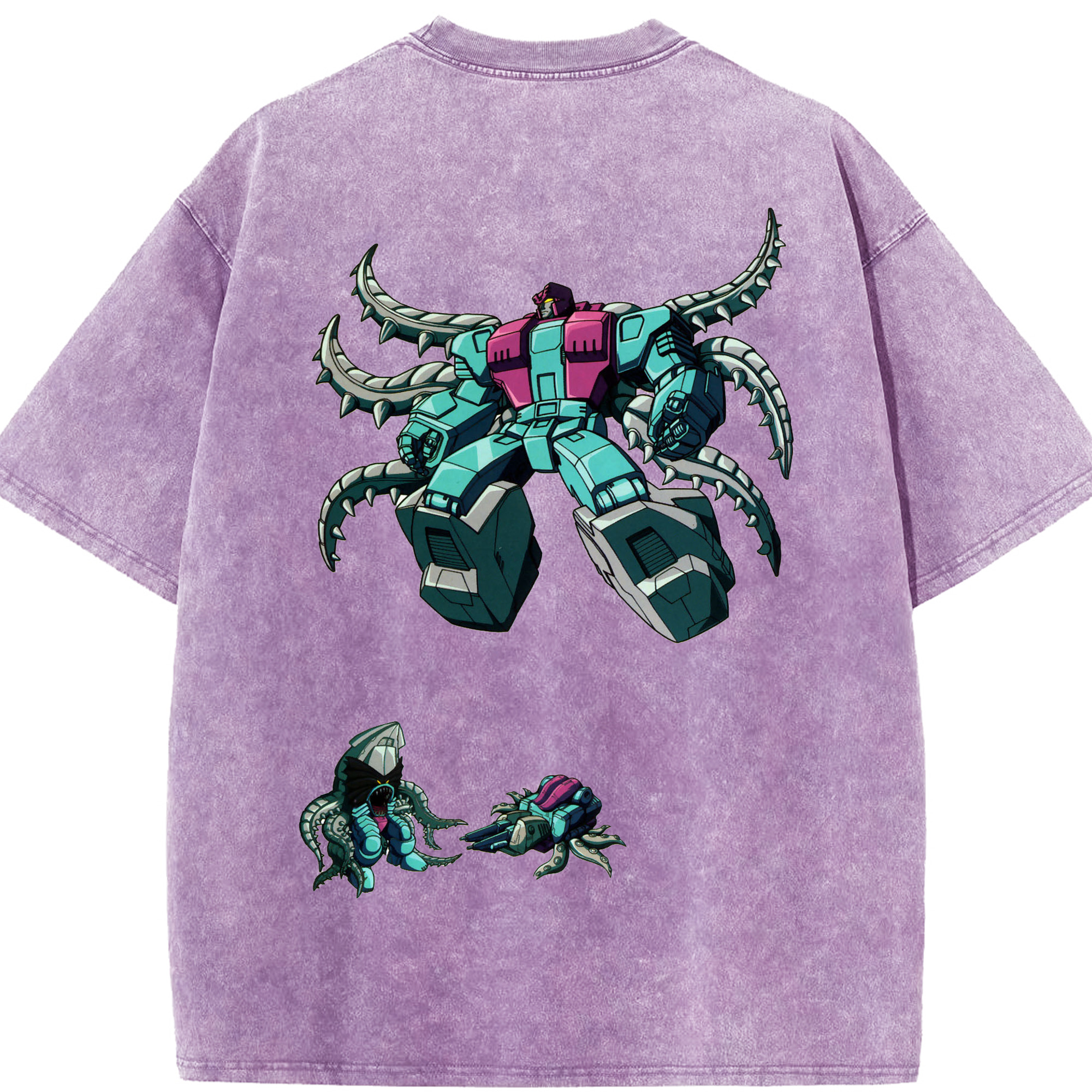 （画像用）  綿100% ヴィンテージ風 半袖Tシャツ（背面プリント）