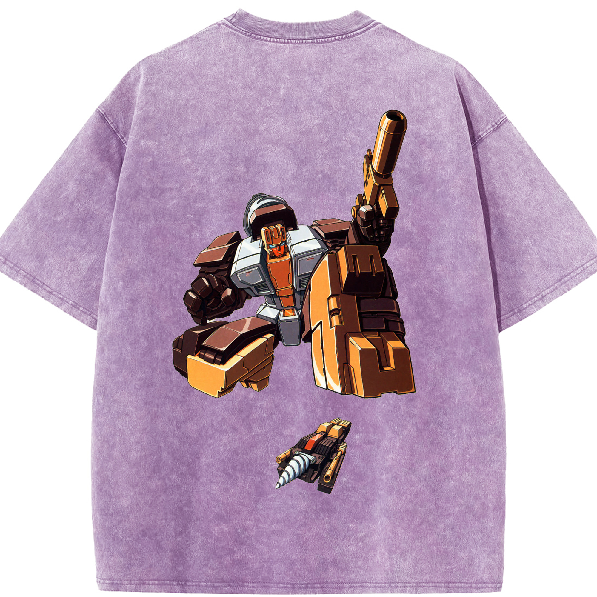（画像用）  綿100% ヴィンテージ風 半袖Tシャツ（背面プリント）