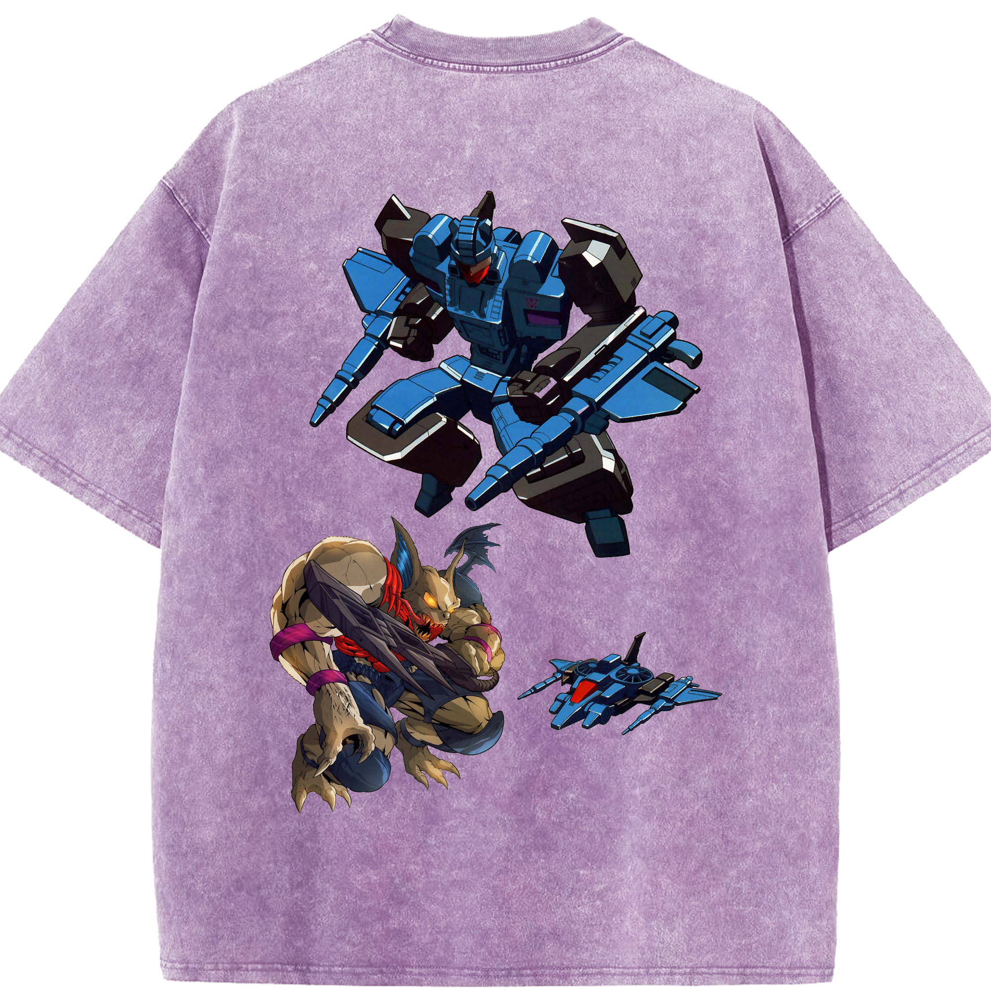 （画像用）  綿100% ヴィンテージ風 半袖Tシャツ（背面プリント）
