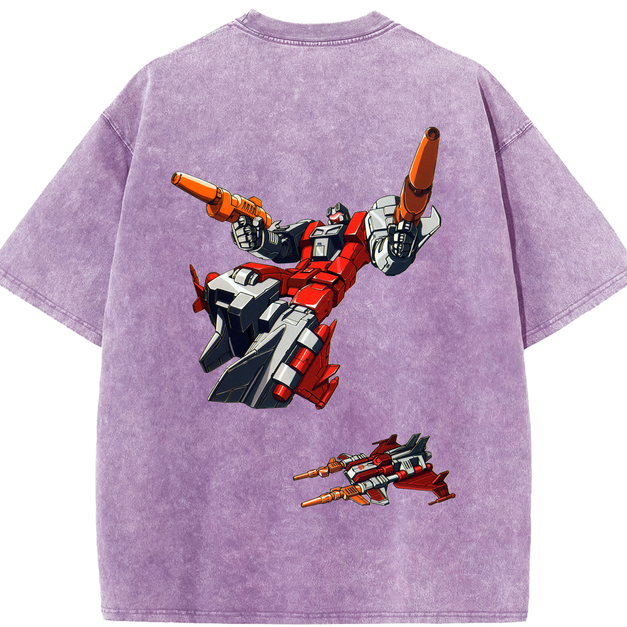 （画像用）  綿100% ヴィンテージ風 半袖Tシャツ（背面プリント）