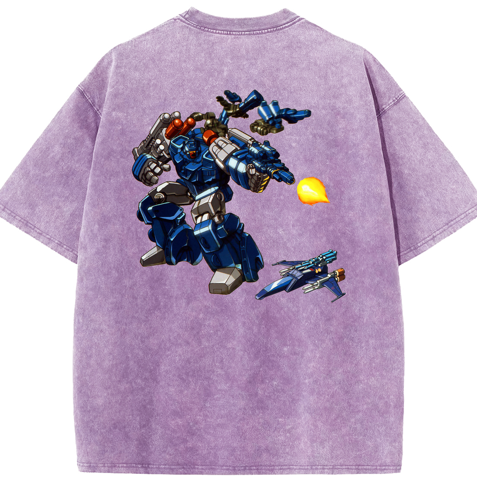 （画像用）  綿100% ヴィンテージ風 半袖Tシャツ（背面プリント）