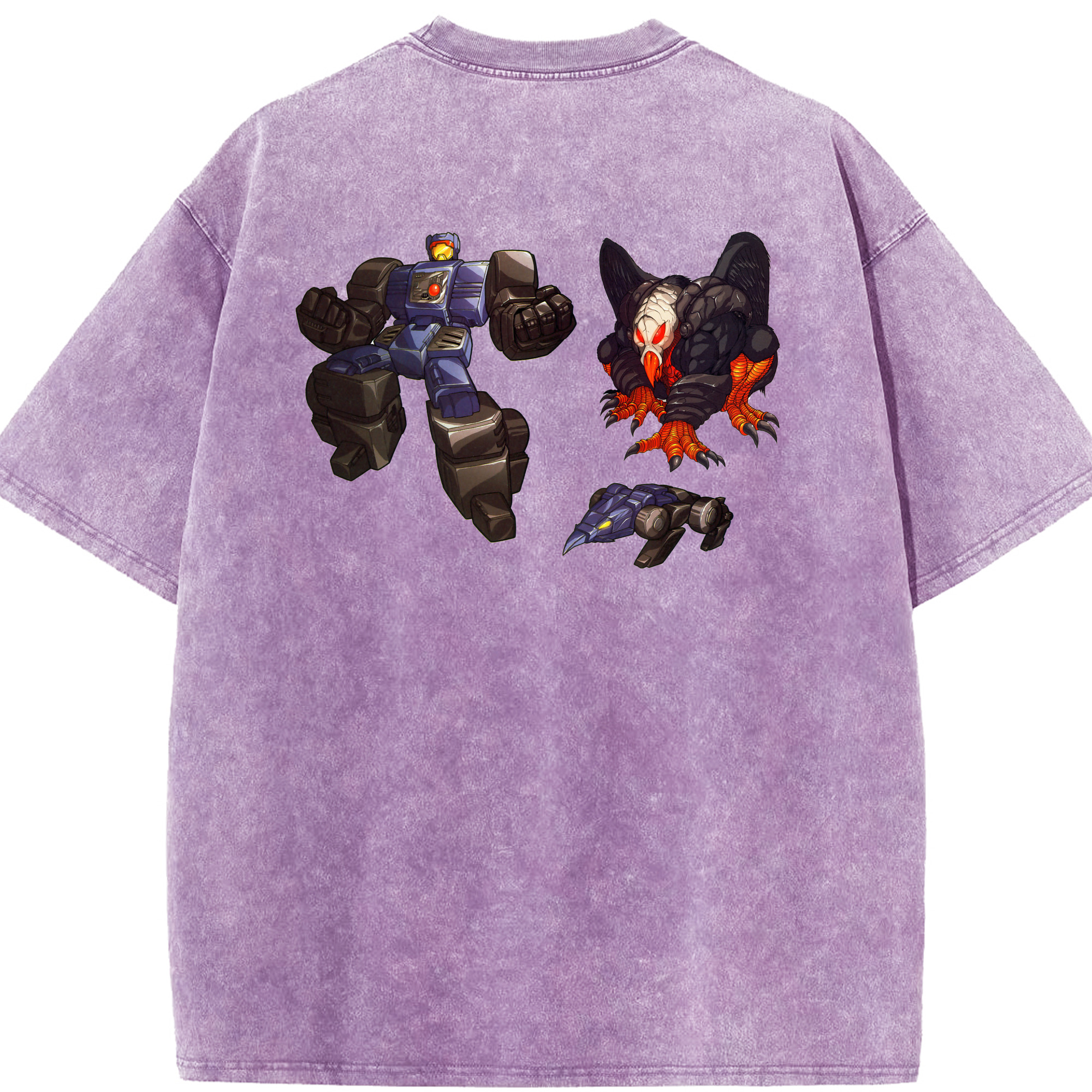 （画像用）  綿100% ヴィンテージ風 半袖Tシャツ（背面プリント）