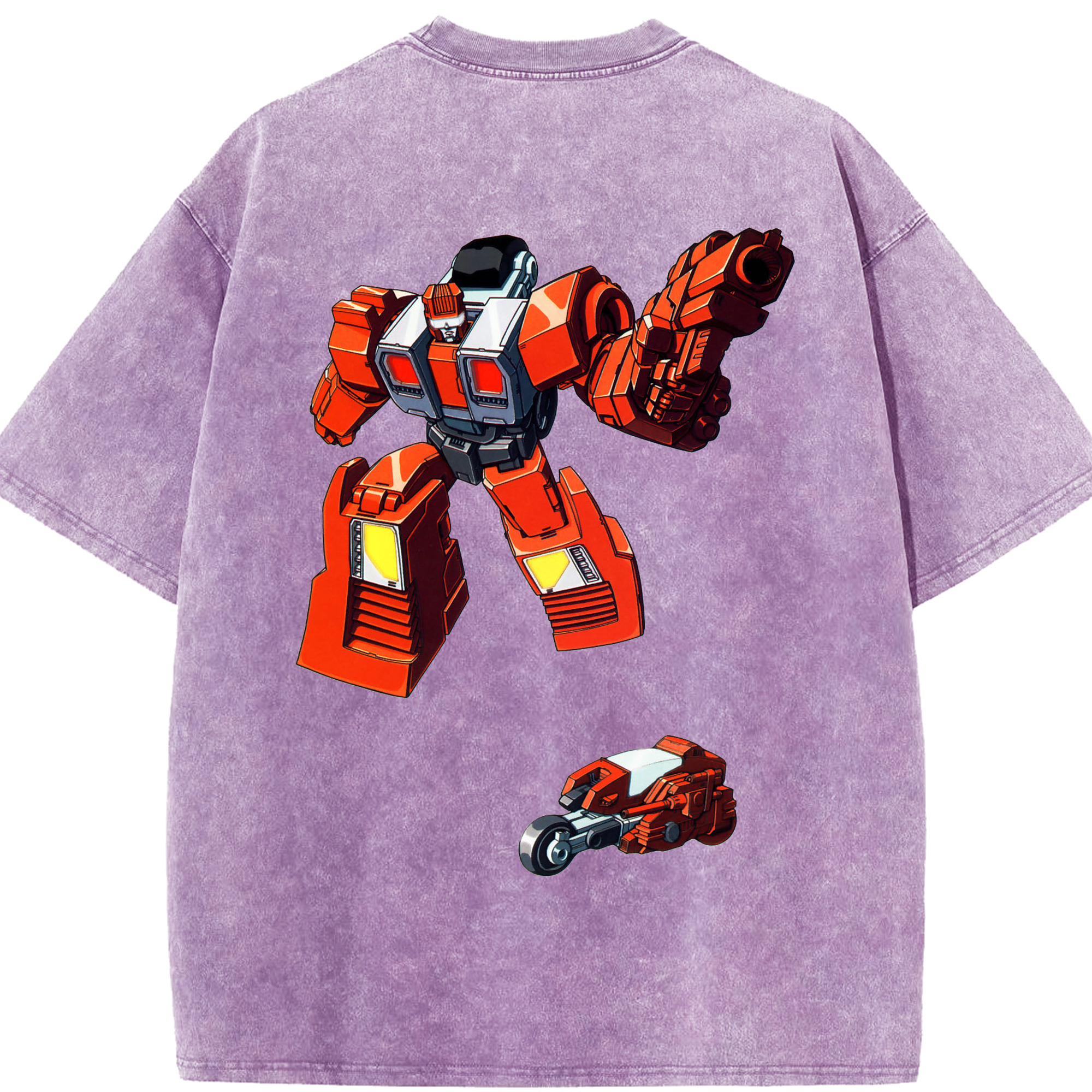 （画像用）  綿100% ヴィンテージ風 半袖Tシャツ（背面プリント）