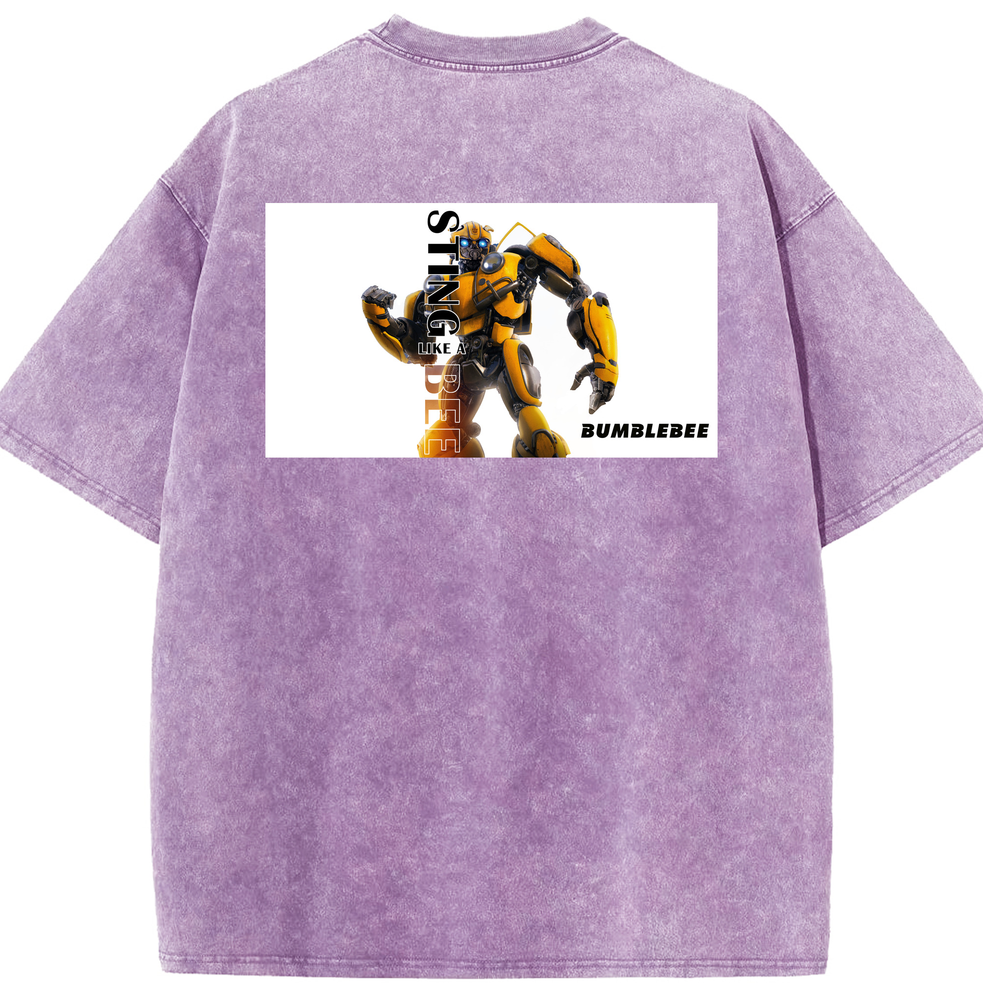 （画像用）  綿100% ヴィンテージ風 半袖Tシャツ（背面プリント）