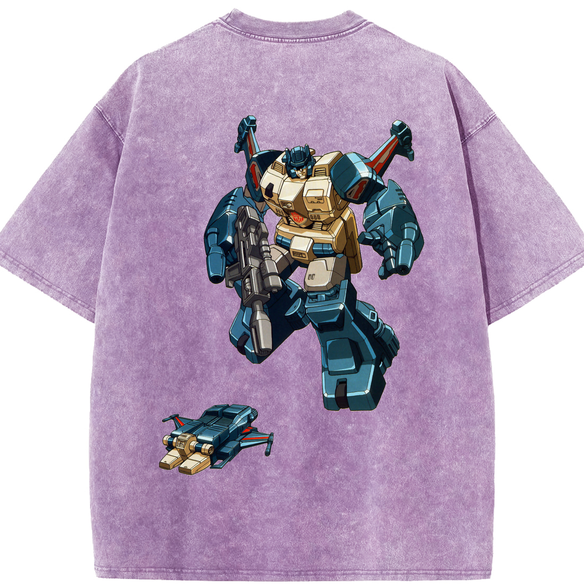 （画像用）  綿100% ヴィンテージ風 半袖Tシャツ（背面プリント）