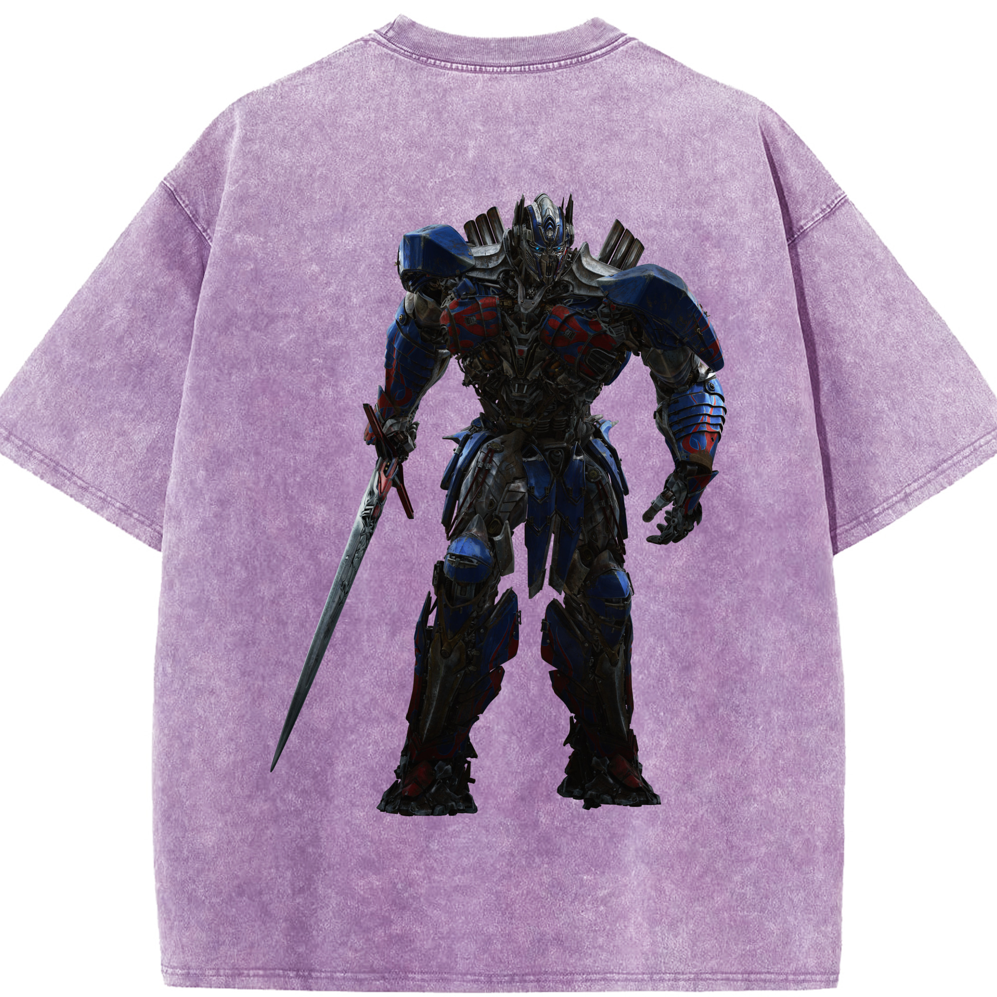 （画像用）  綿100% ヴィンテージ風 半袖Tシャツ（背面プリント）