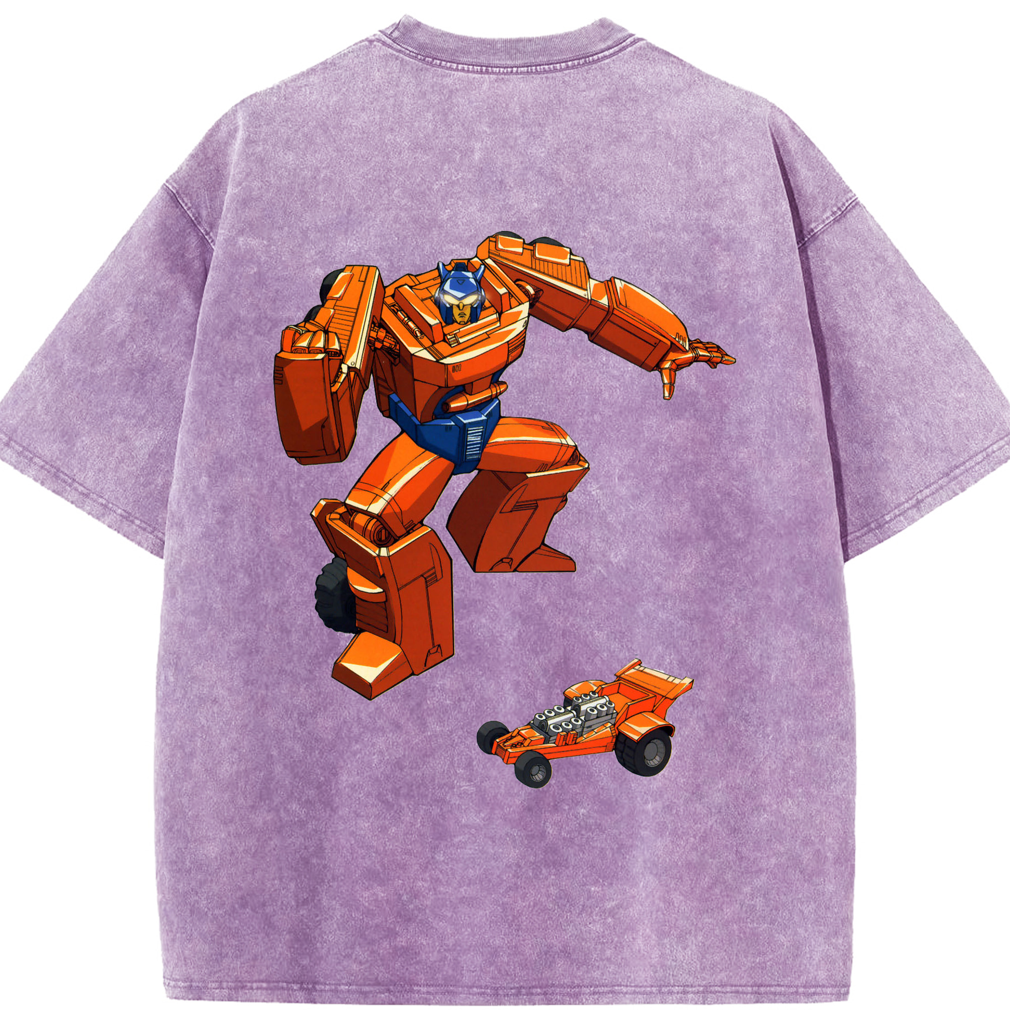 （画像用）  綿100% ヴィンテージ風 半袖Tシャツ（背面プリント）