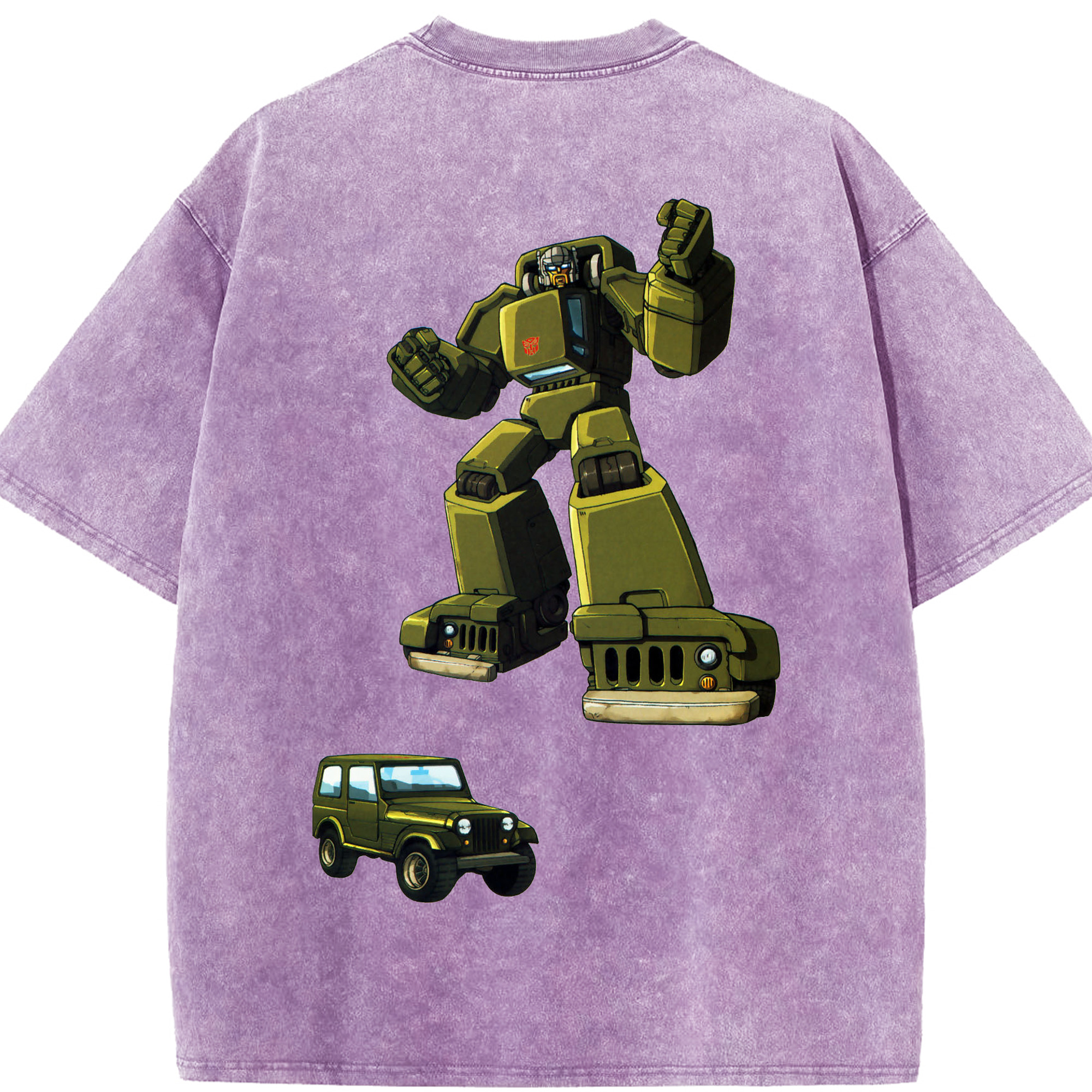 （画像用）  綿100% ヴィンテージ風 半袖Tシャツ（背面プリント）