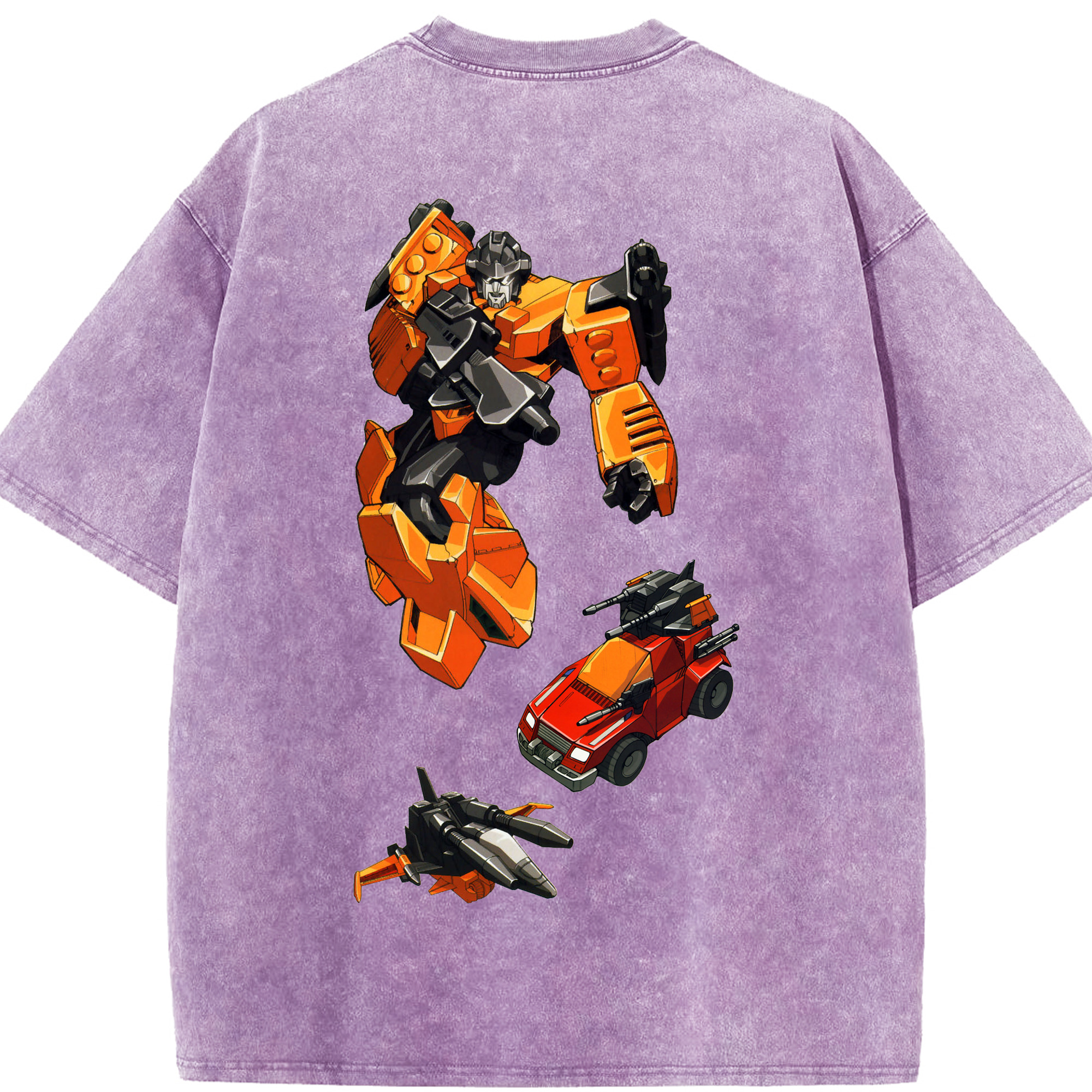 （画像用）  綿100% ヴィンテージ風 半袖Tシャツ（背面プリント）