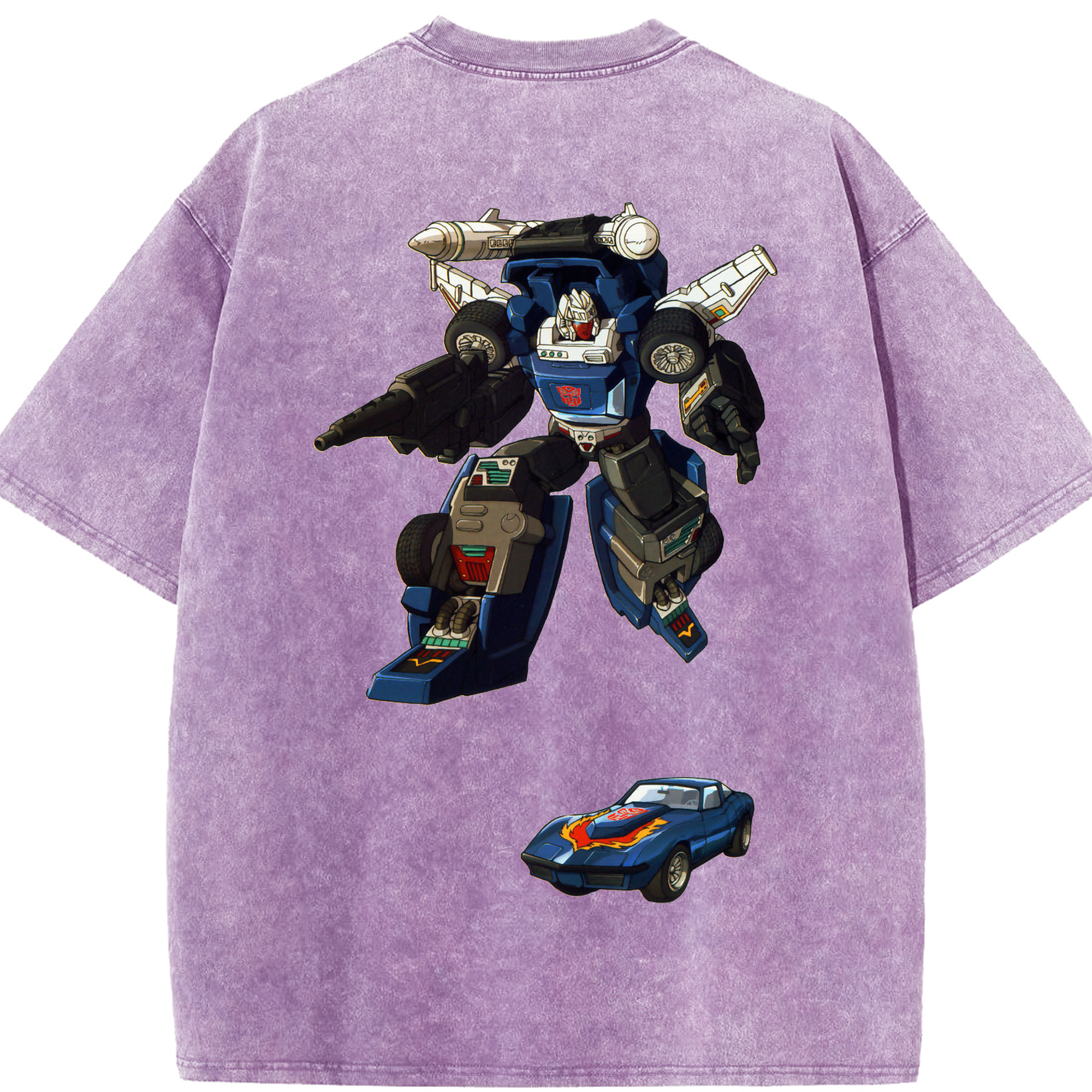 （画像用）  綿100% ヴィンテージ風 半袖Tシャツ（背面プリント）