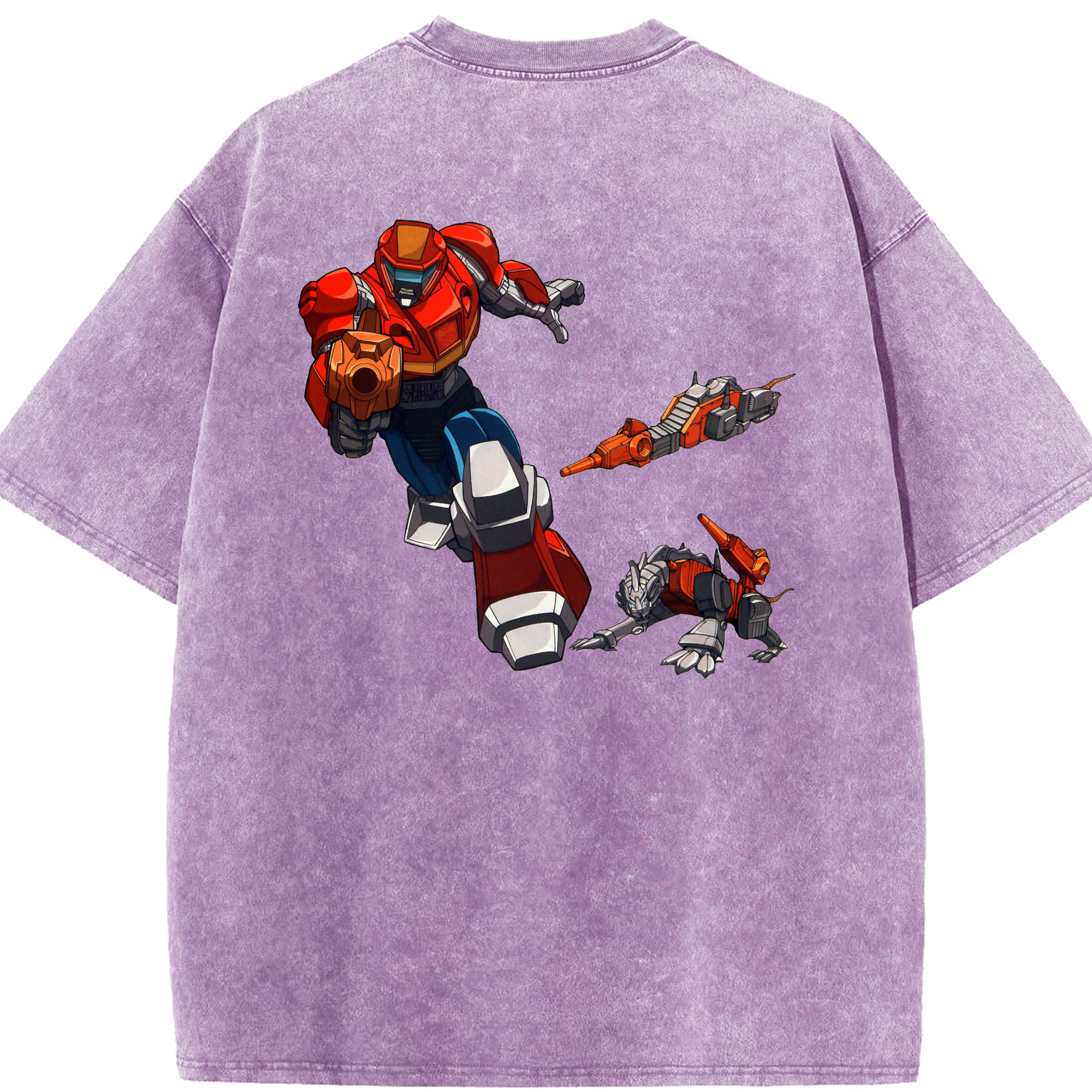 （画像用）  綿100% ヴィンテージ風 半袖Tシャツ（背面プリント）